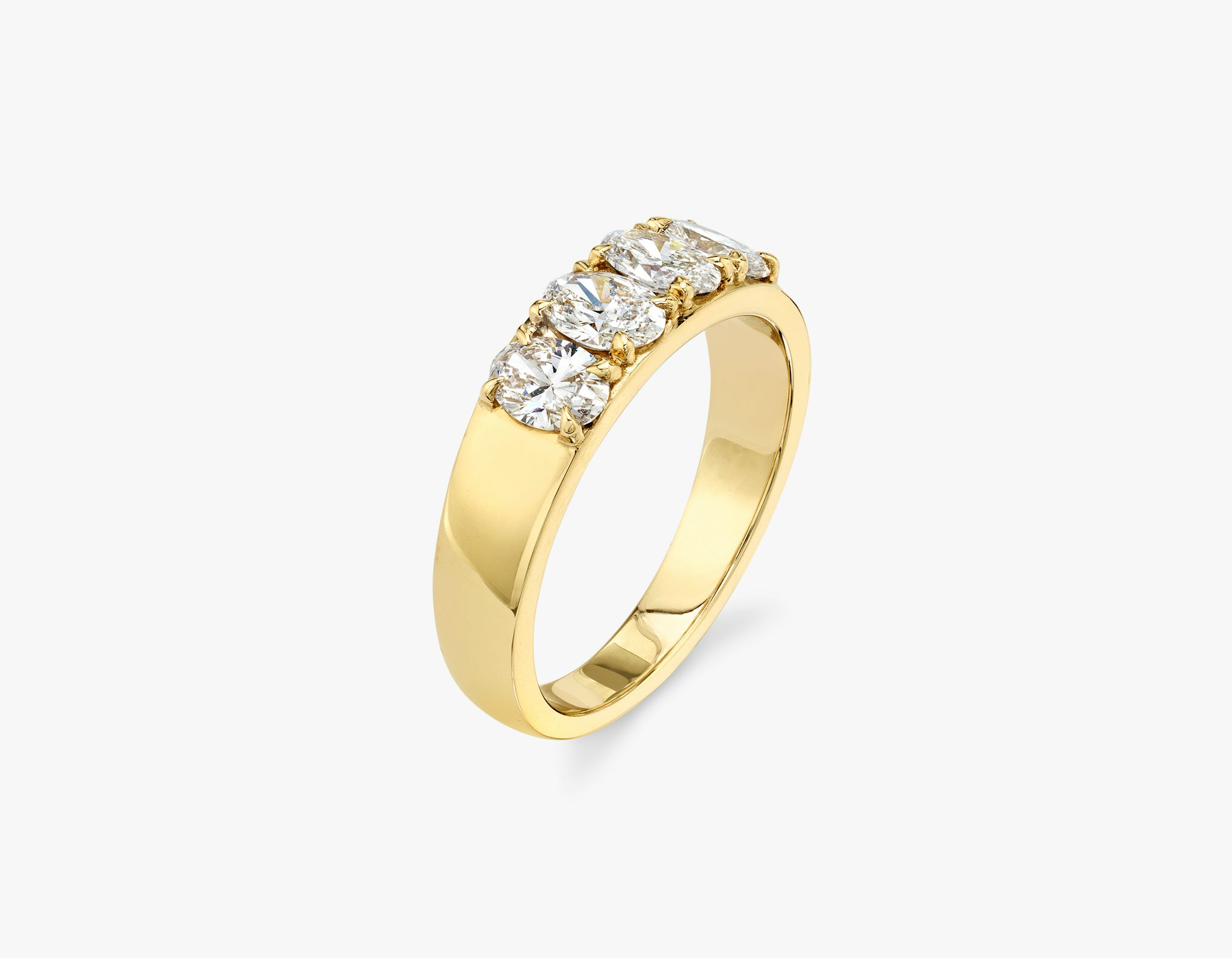 VRAI Tetrad Ring | Oval | 14k | Yellow Gold