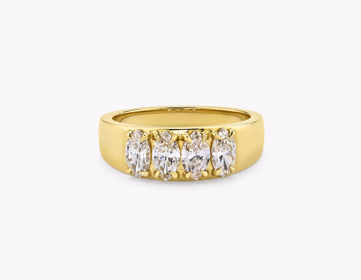 VRAI Tetrad Ring Marquise | Yellow Gold