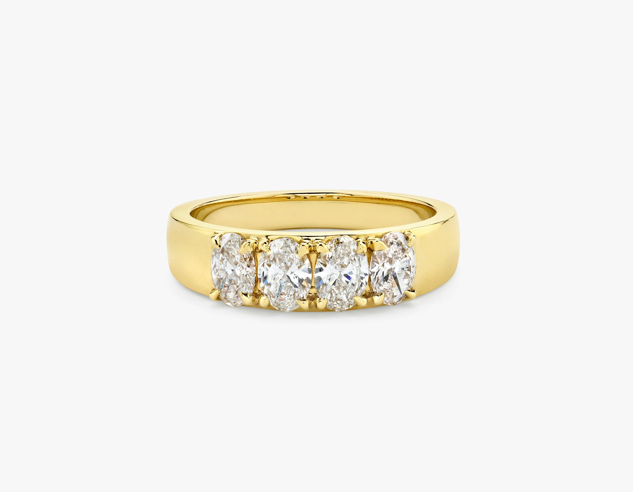 VRAI Tetrad Ring | Oval | 14k | Yellow Gold