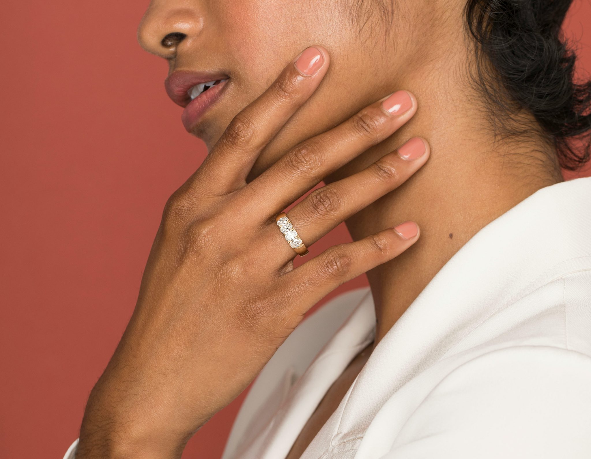 VRAI Tetrad Ring | Oval | 14k | Yellow Gold