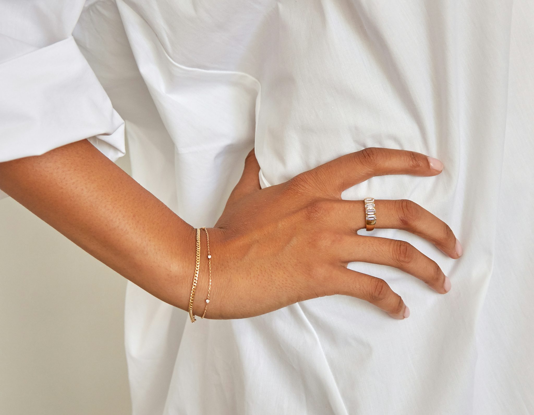 VRAI Tetrad Ring | Emerald | 14k | Yellow Gold