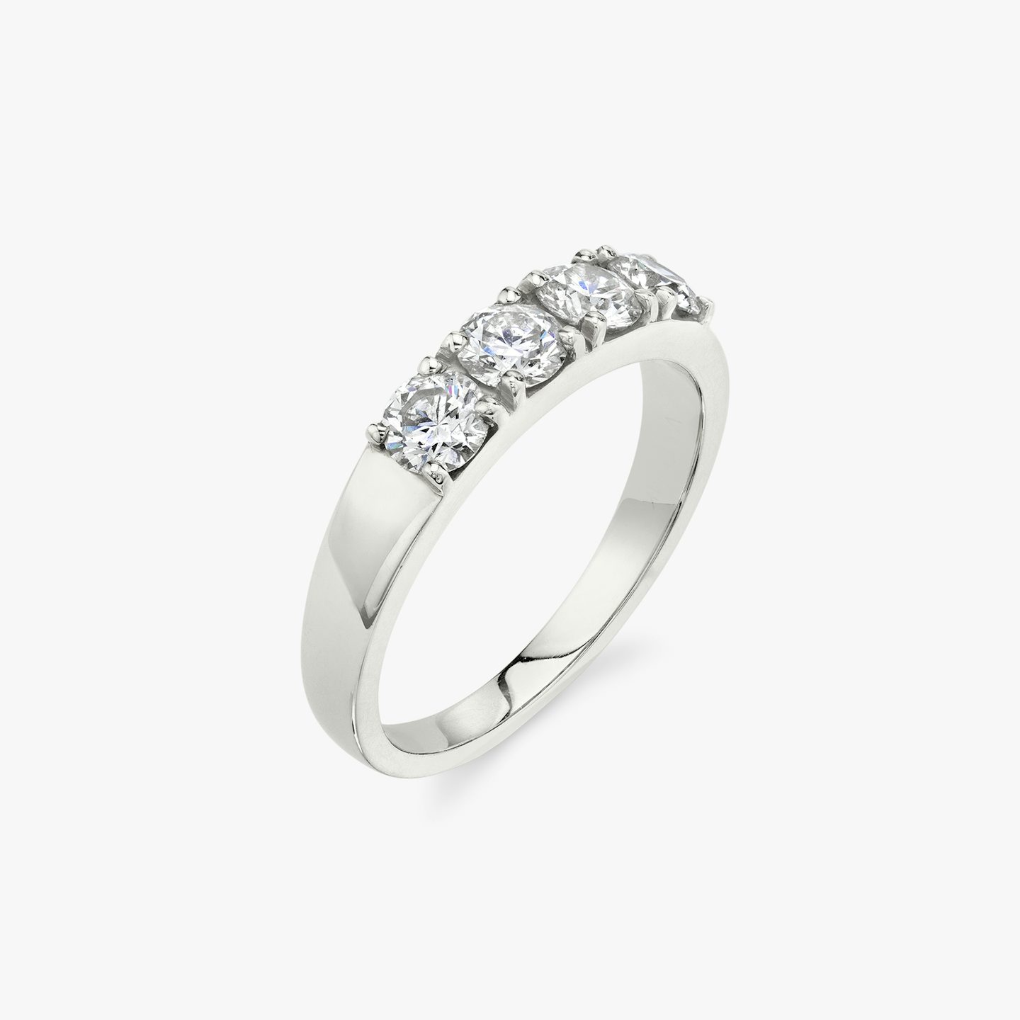VRAI Tetrad Ring | Round Brilliant | 14k | White Gold
