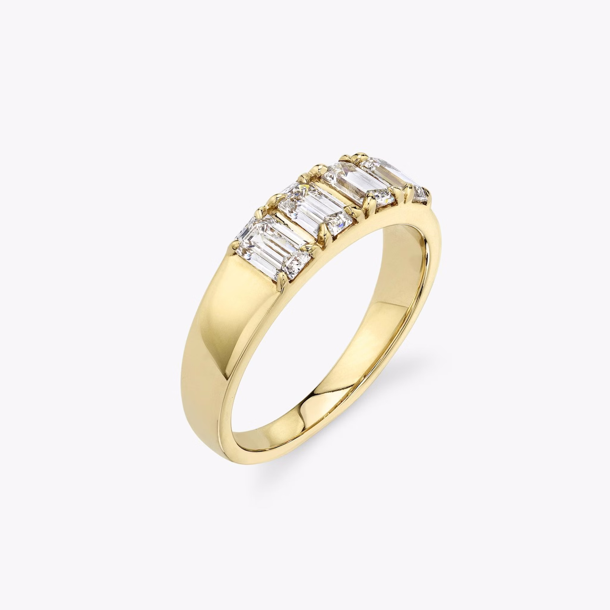 VRAI Tetrad Ring | Emerald | 14k | Yellow Gold