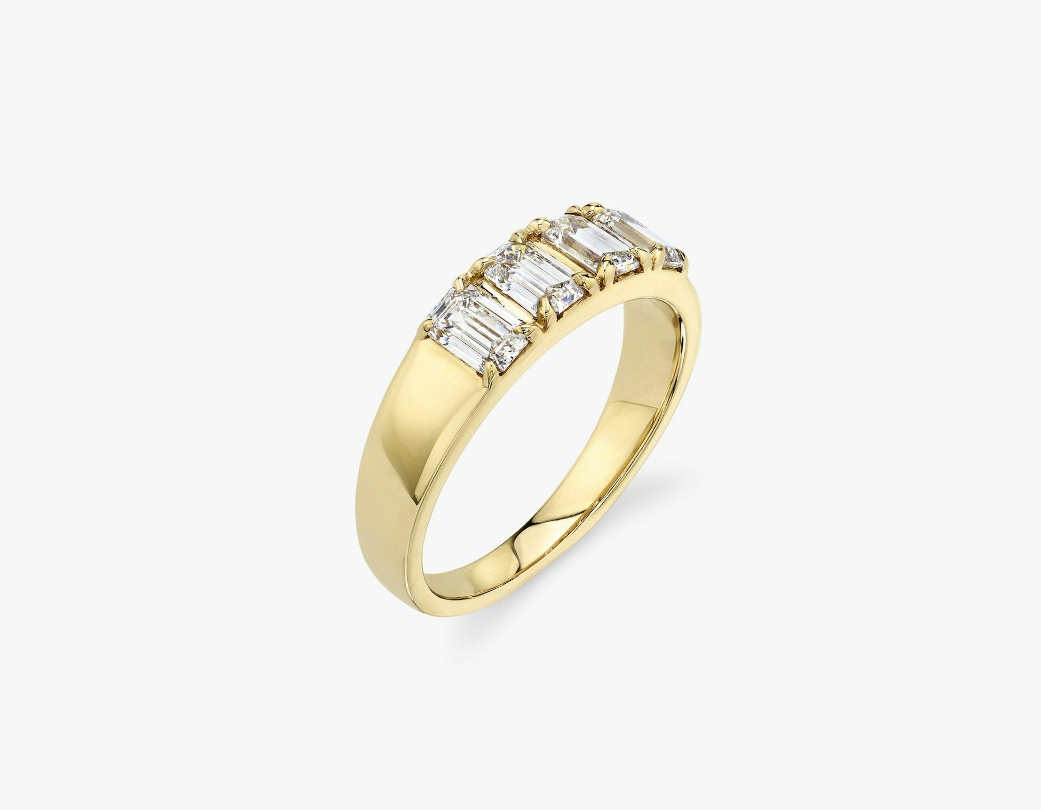 VRAI Tetrad Ring | Emerald | 14k | Yellow Gold