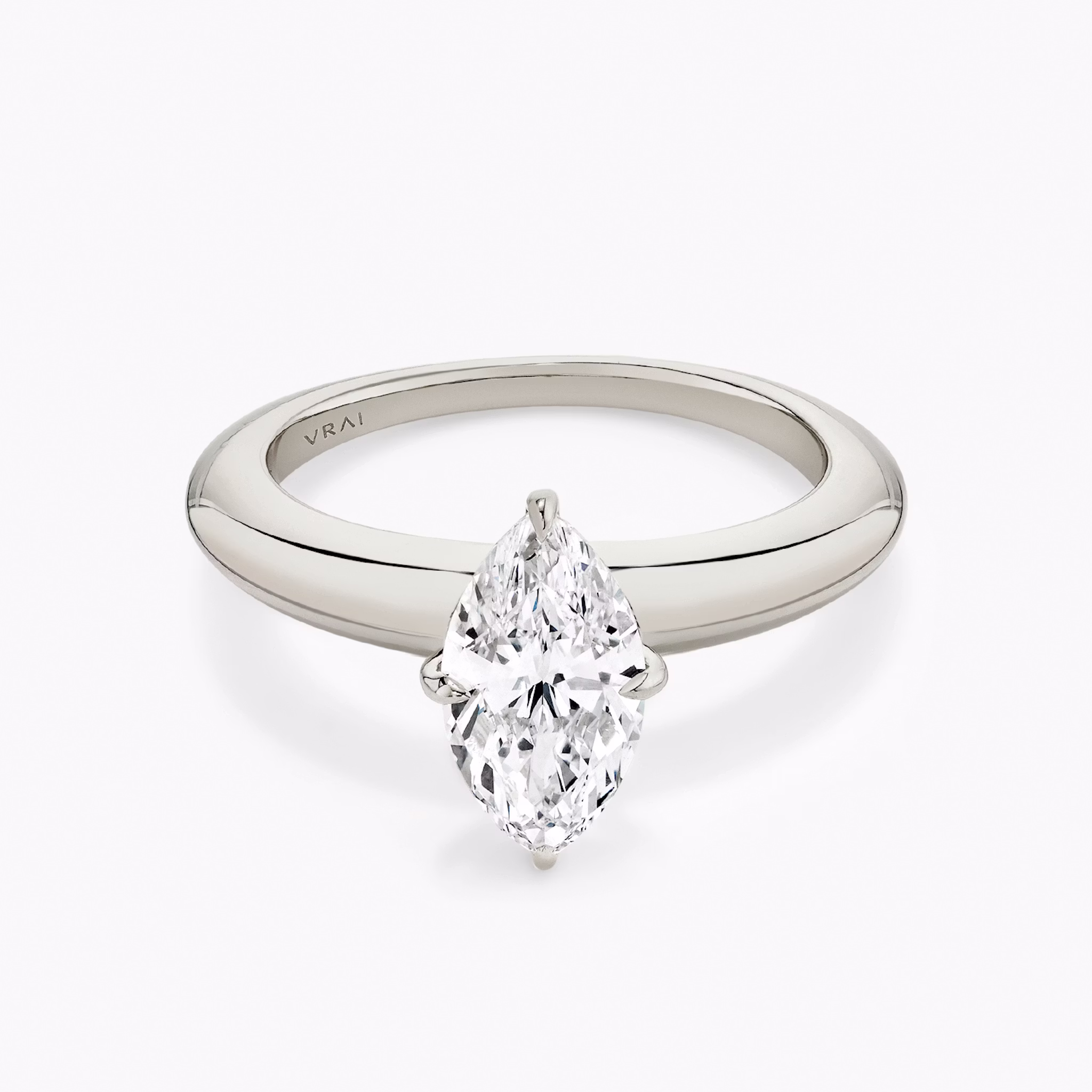 The Curator | Marquise | Platinum | bandAccent: Plain | diamondOrientation: vertical | caratWeight: other