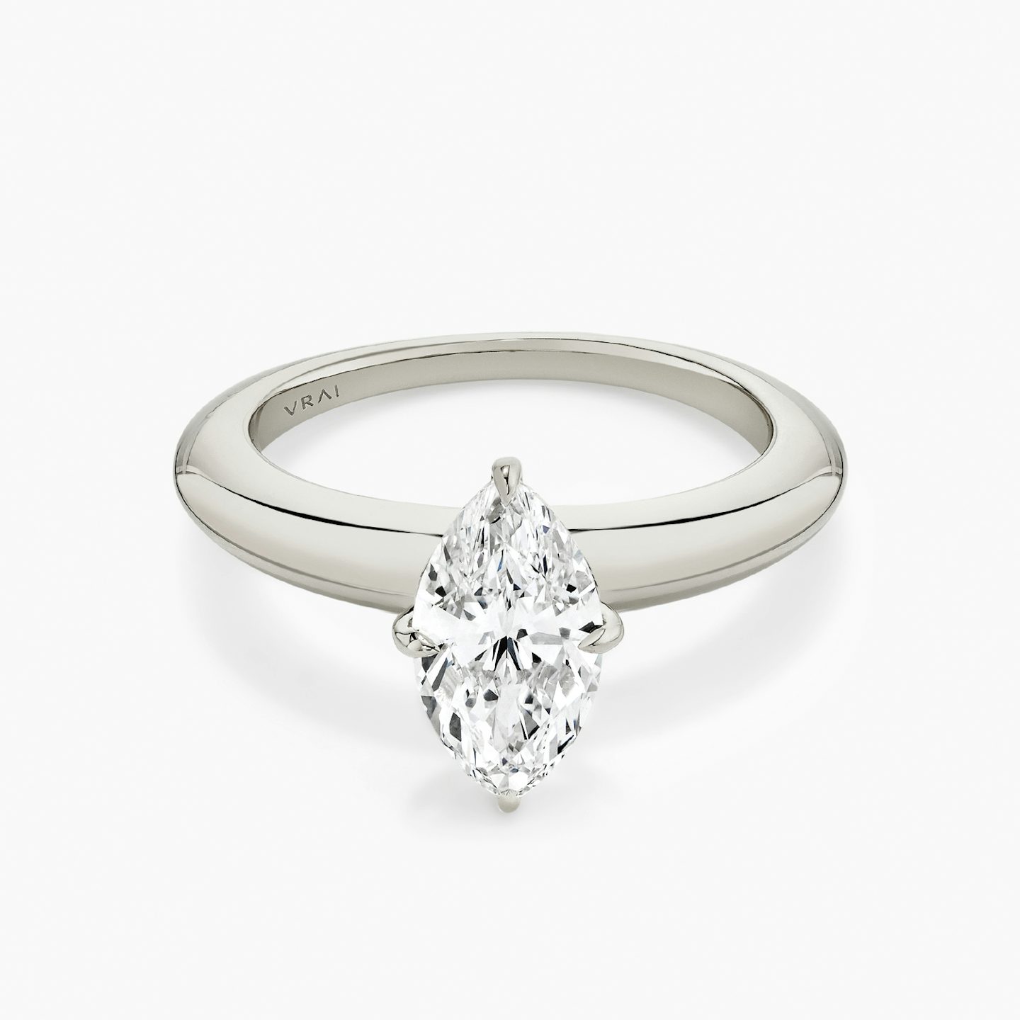 The Curator | Marquise | Platinum | bandAccent: Plain | diamondOrientation: vertical | caratWeight: other