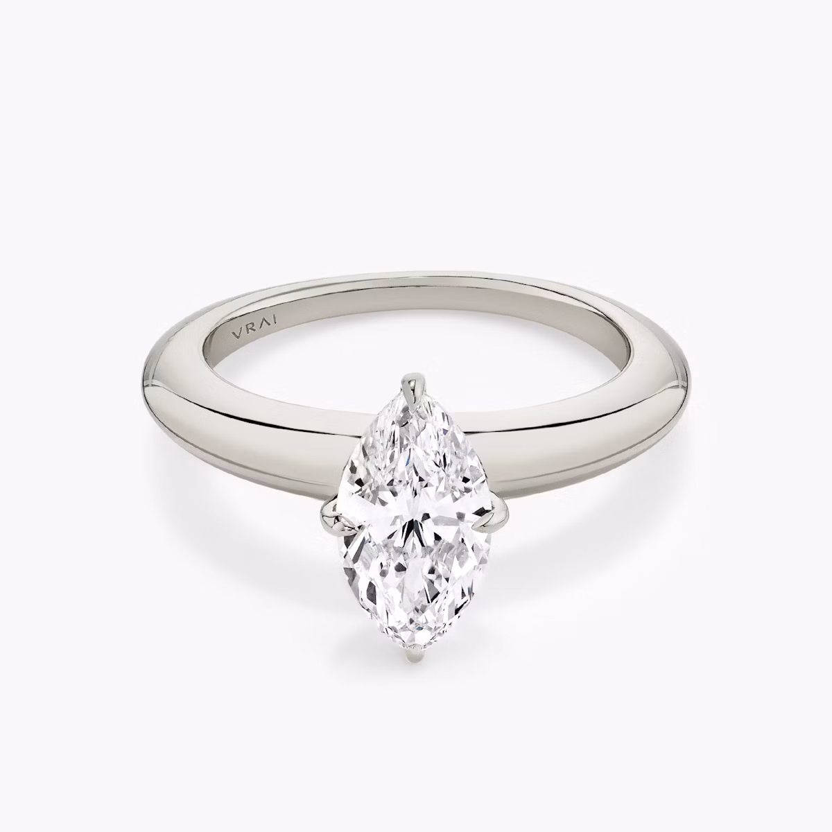 Curator | Marquise | 18k | Weißgold | bandAccent: Ohne Pavé-Besatz | diamondOrientation: vertical | caratWeight: other