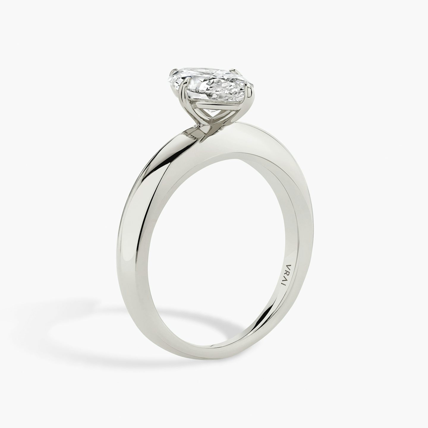 The Curator | Marquise | 18k | White Gold | bandAccent: Plain | diamondOrientation: vertical | caratWeight: other
