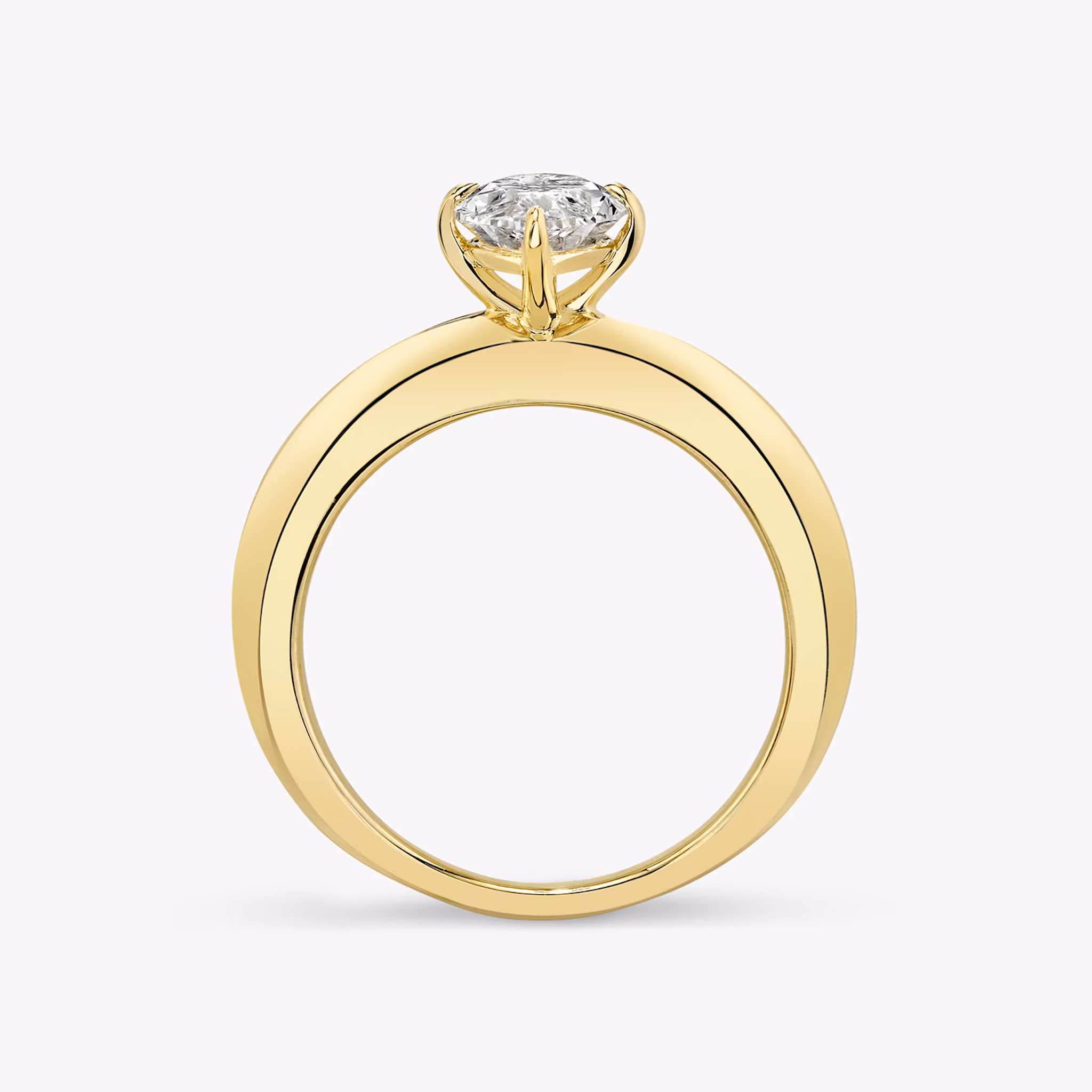The Curator | Marquise | 18k | Yellow Gold | bandAccent: Plain | diamondOrientation: vertical | caratWeight: other