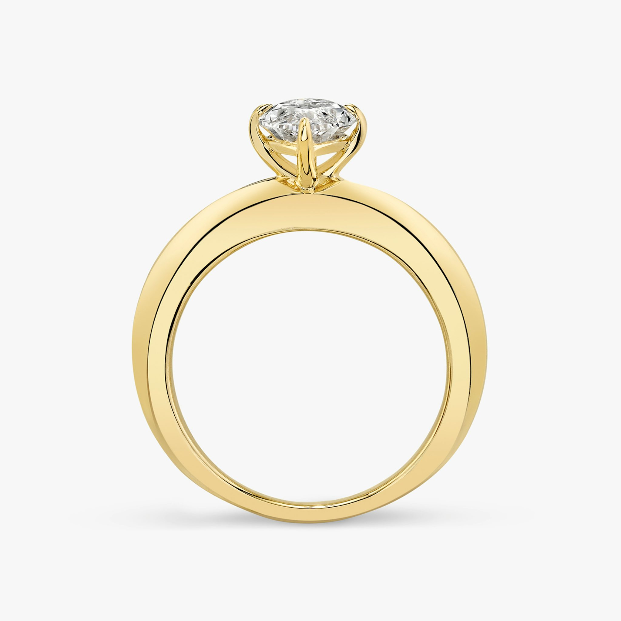 The Curator | Marquise | 18k | Yellow Gold | bandAccent: Plain | diamondOrientation: vertical | caratWeight: other