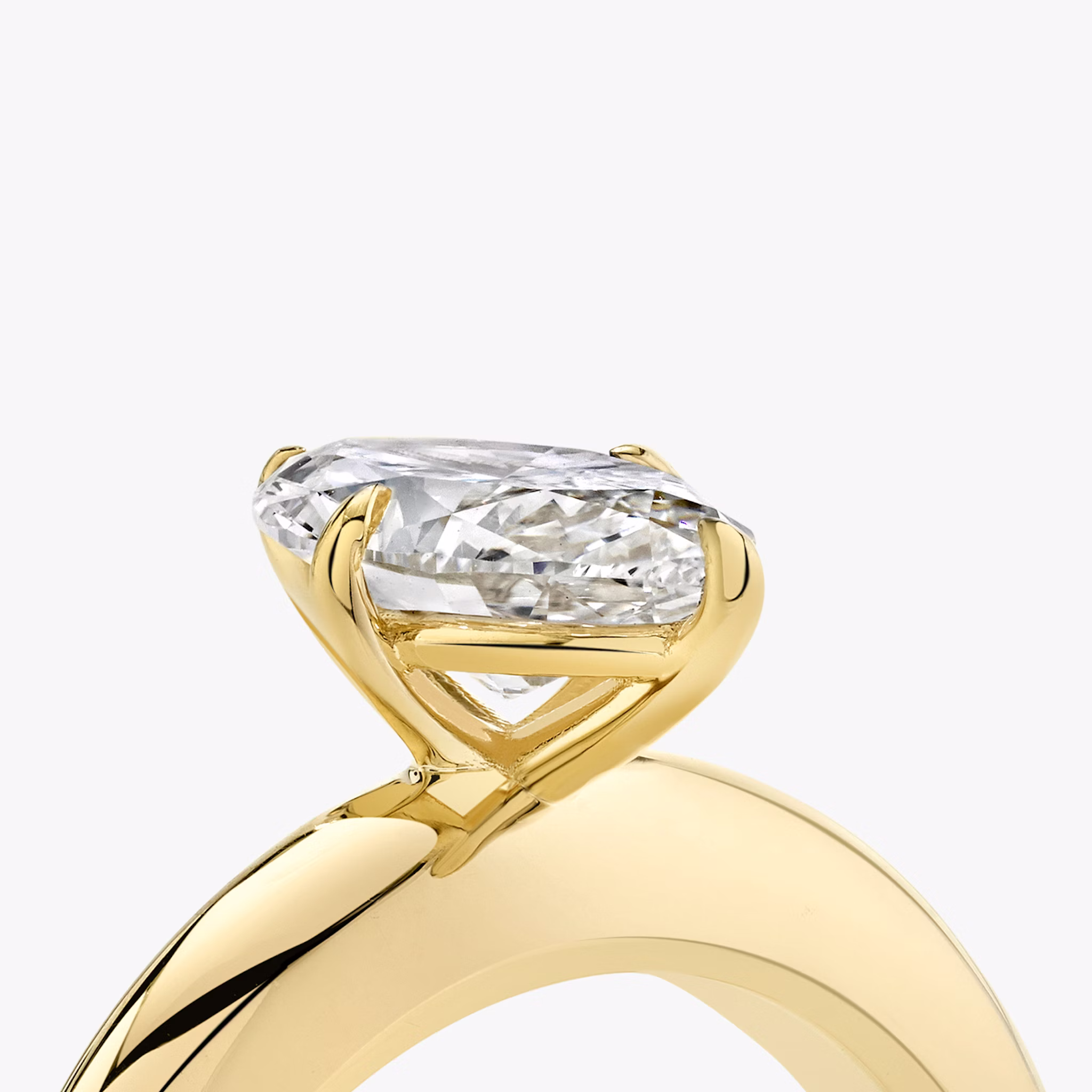 The Curator | Marquise | 18k | Yellow Gold | bandAccent: Plain | diamondOrientation: vertical | caratWeight: other