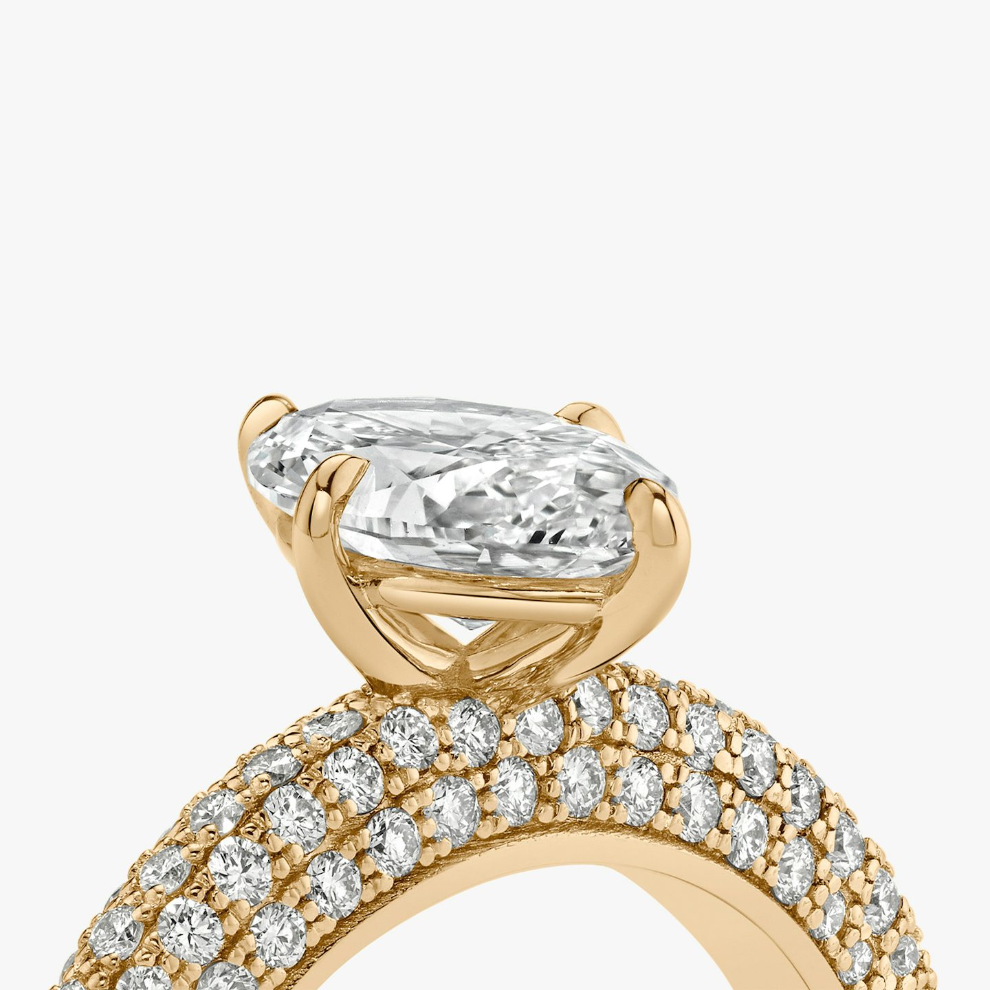 The Curator | Marquise | 14k | Rose Gold | bandAccent: Pavé | diamondOrientation: vertical | caratWeight: other