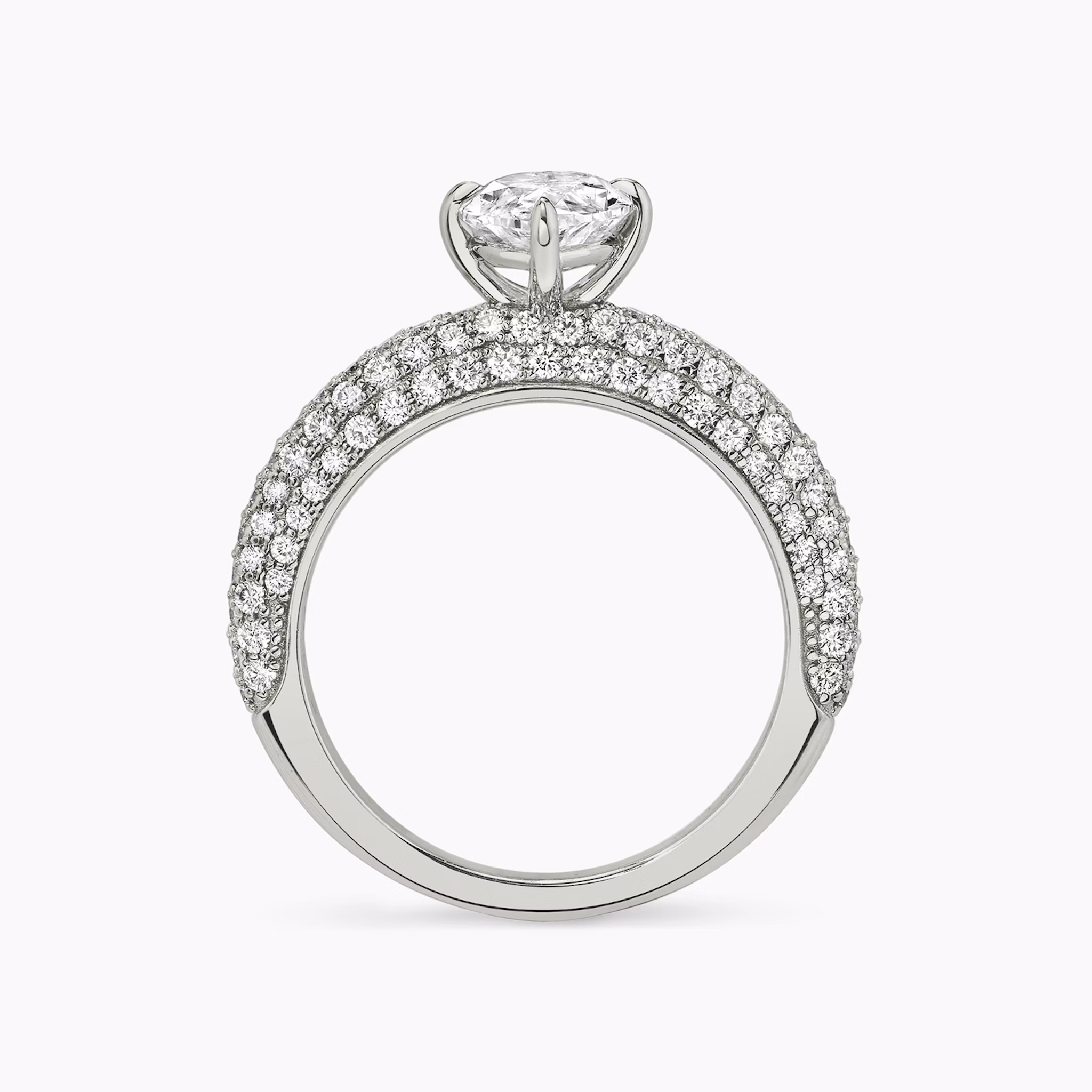 The Curator | Marquise | 18k | White Gold | bandAccent: Pavé | diamondOrientation: vertical | caratWeight: other