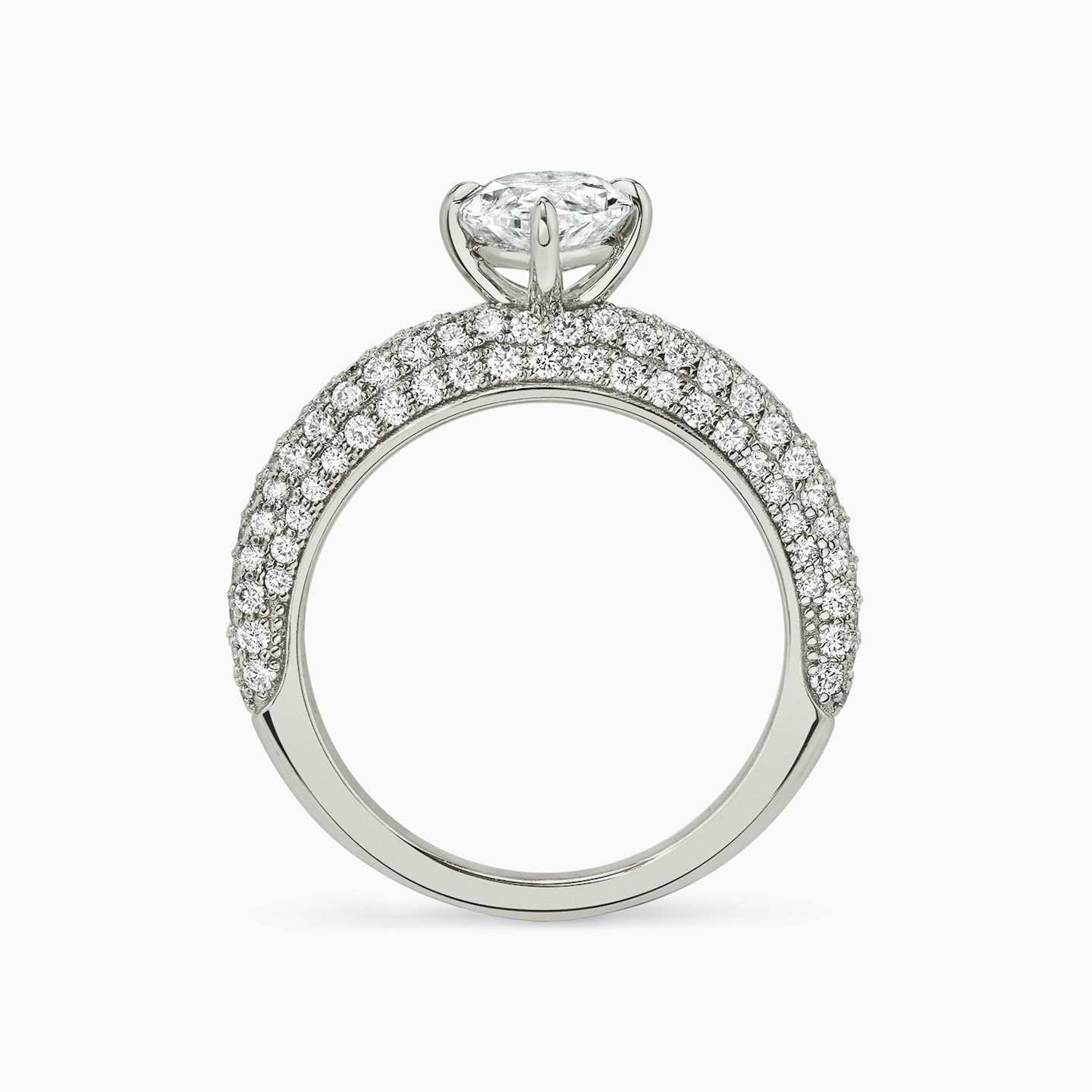 The Curator | Marquise | 18k | White Gold | bandAccent: Pavé | diamondOrientation: vertical | caratWeight: other