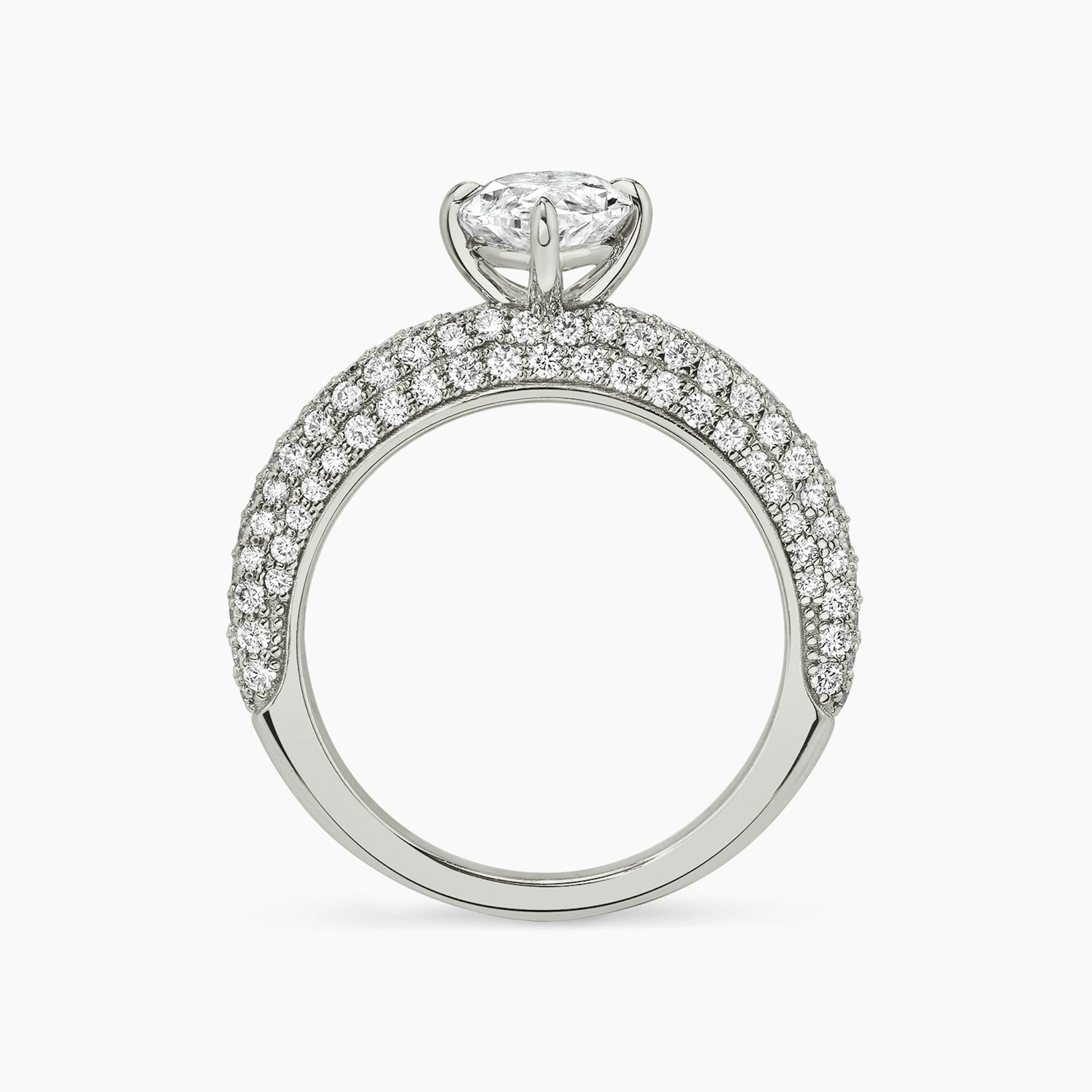 The Curator | Marquise | 18k | White Gold | bandAccent: Pavé | diamondOrientation: vertical | caratWeight: other
