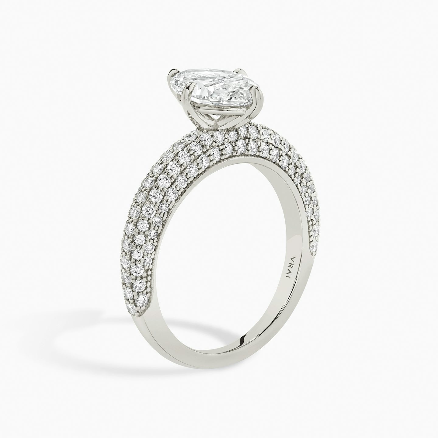 The Curator | Marquise | Platinum | bandAccent: Pavé | diamondOrientation: vertical | caratWeight: other