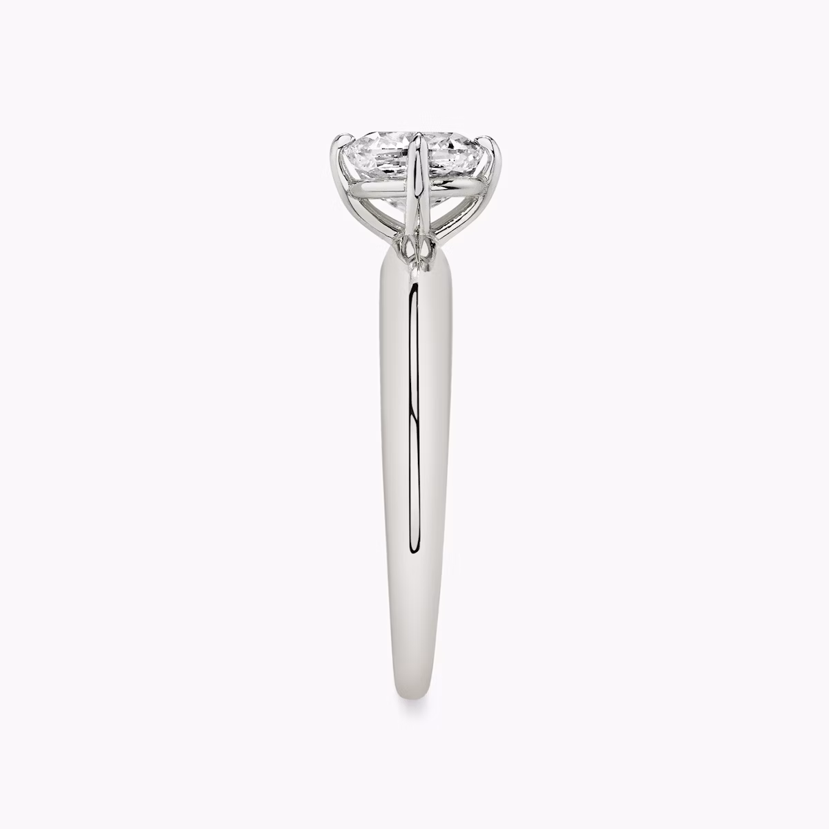 Curator | Cushion | 18k | Weißgold | bandAccent: Ohne Pavé-Besatz | diamondOrientation: vertical | caratWeight: other