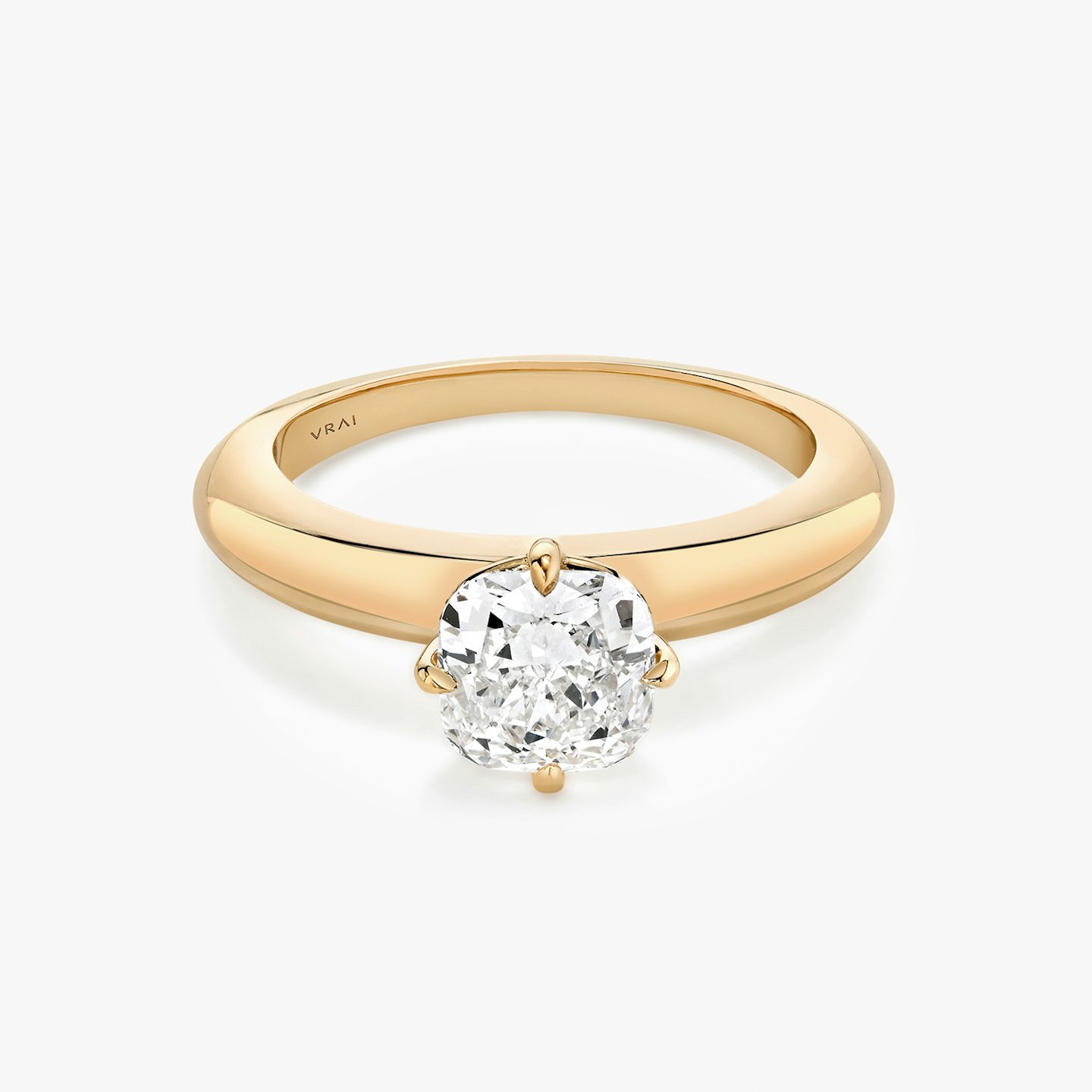Curator | Cushion | 14k | Roségold | bandAccent: Ohne Pavé-Besatz | diamondOrientation: vertical | caratWeight: other