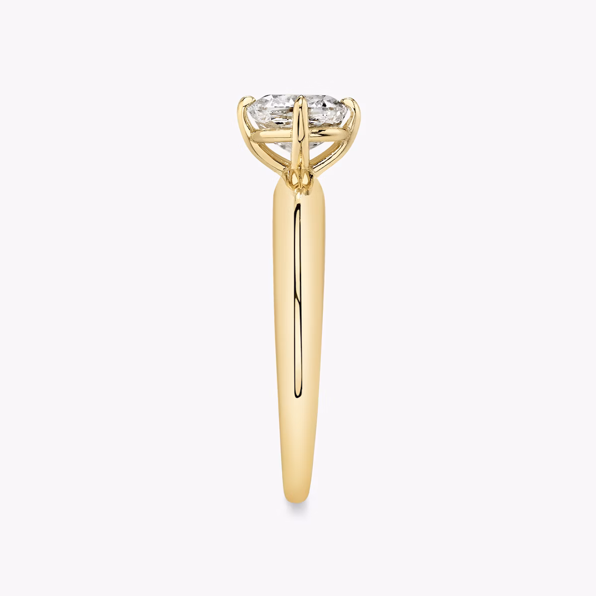 The Curator | Cushion | 18k | Yellow Gold | bandAccent: Plain | diamondOrientation: vertical | caratWeight: other