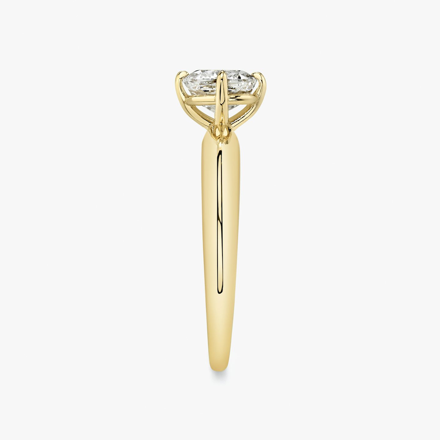 The Curator | Cushion | 18k | Yellow Gold | bandAccent: Plain | diamondOrientation: vertical | caratWeight: other