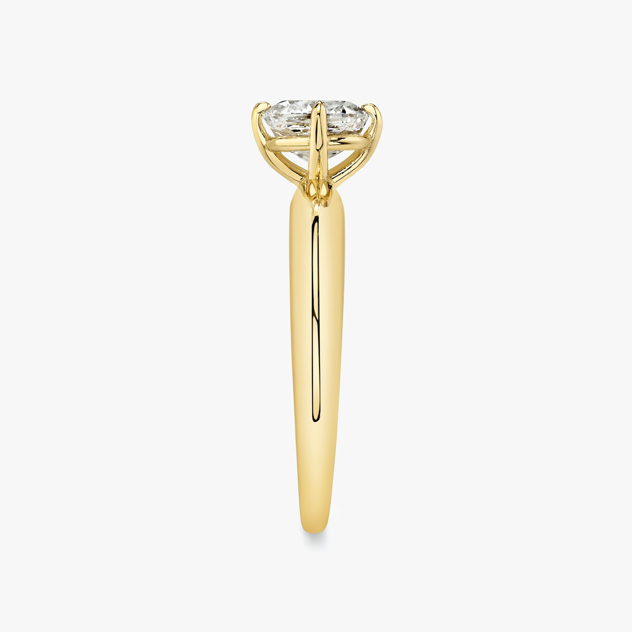 The Curator | Cushion | 18k | Yellow Gold | bandAccent: Plain | diamondOrientation: vertical | caratWeight: other