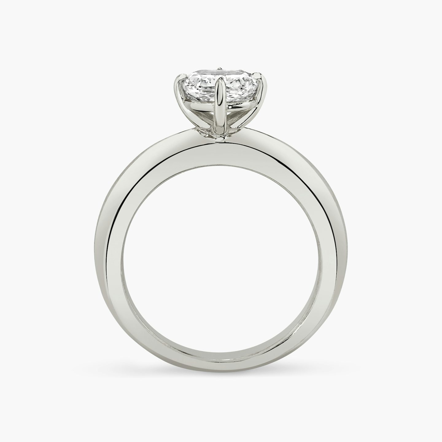 Curator | Cushion | Platin | bandAccent: Ohne Pavé-Besatz | diamondOrientation: vertical | caratWeight: other