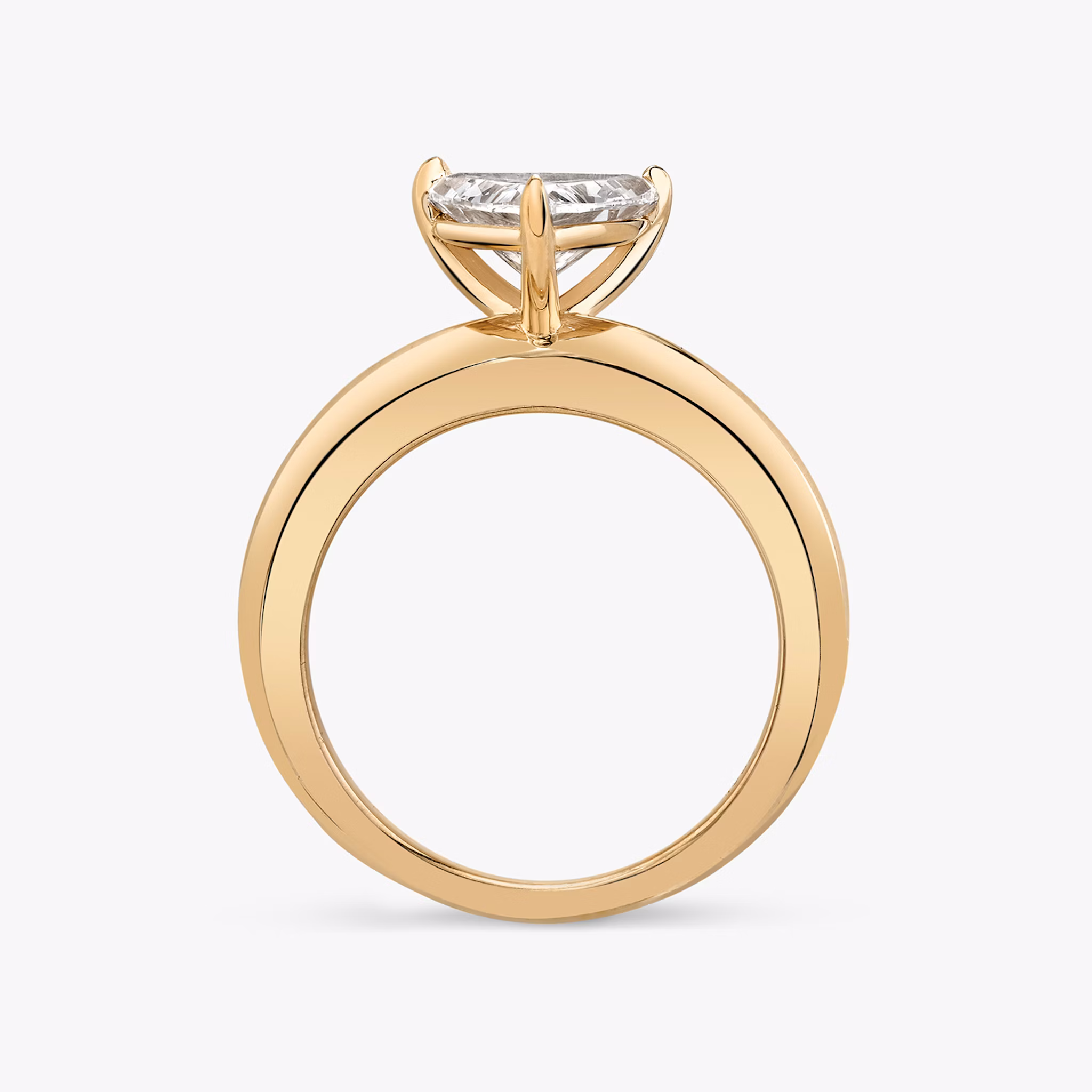 The Curator | Trillion | 14k | Rose Gold | bandAccent: Plain | diamondOrientation: vertical | caratWeight: other