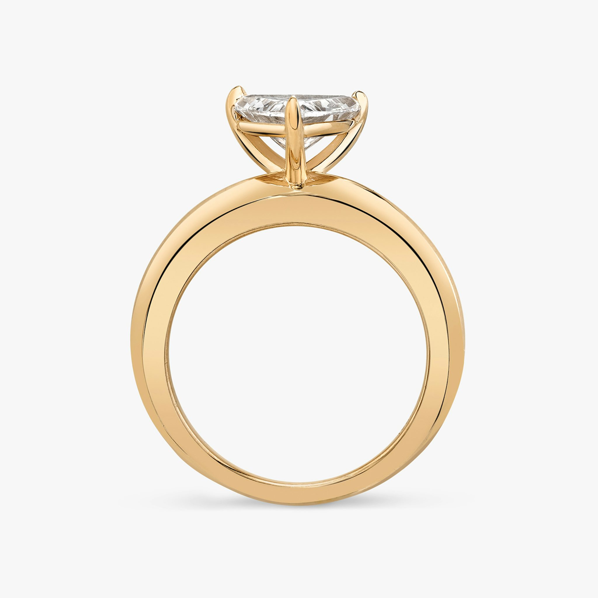 The Curator | Trillion | 14k | Rose Gold | bandAccent: Plain | diamondOrientation: vertical | caratWeight: other