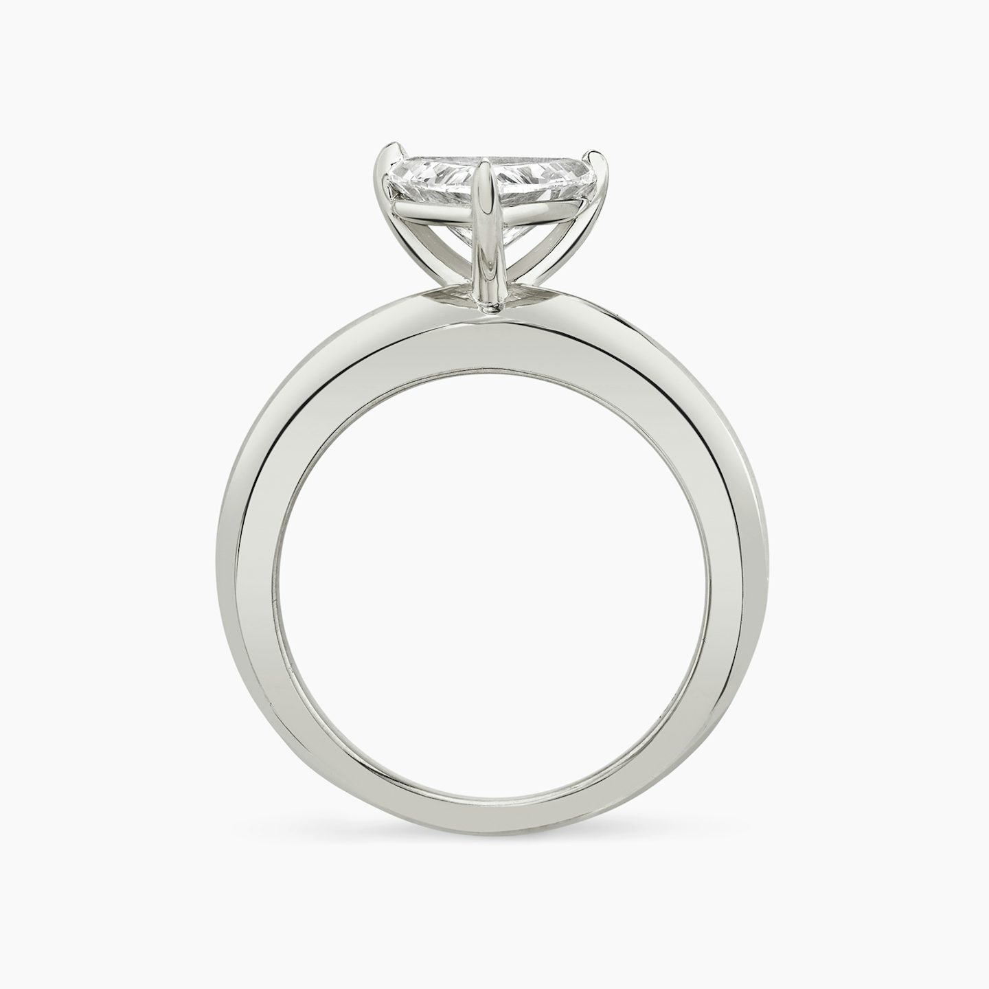 The Curator | Trillion | 18k | White Gold | bandAccent: Plain | diamondOrientation: vertical | caratWeight: other