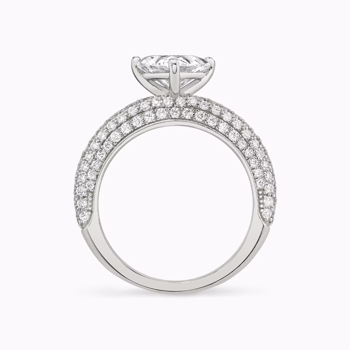 Curator | Trillant | Platin | bandAccent: Mit Pavé-Besatz | diamondOrientation: vertical | caratWeight: other