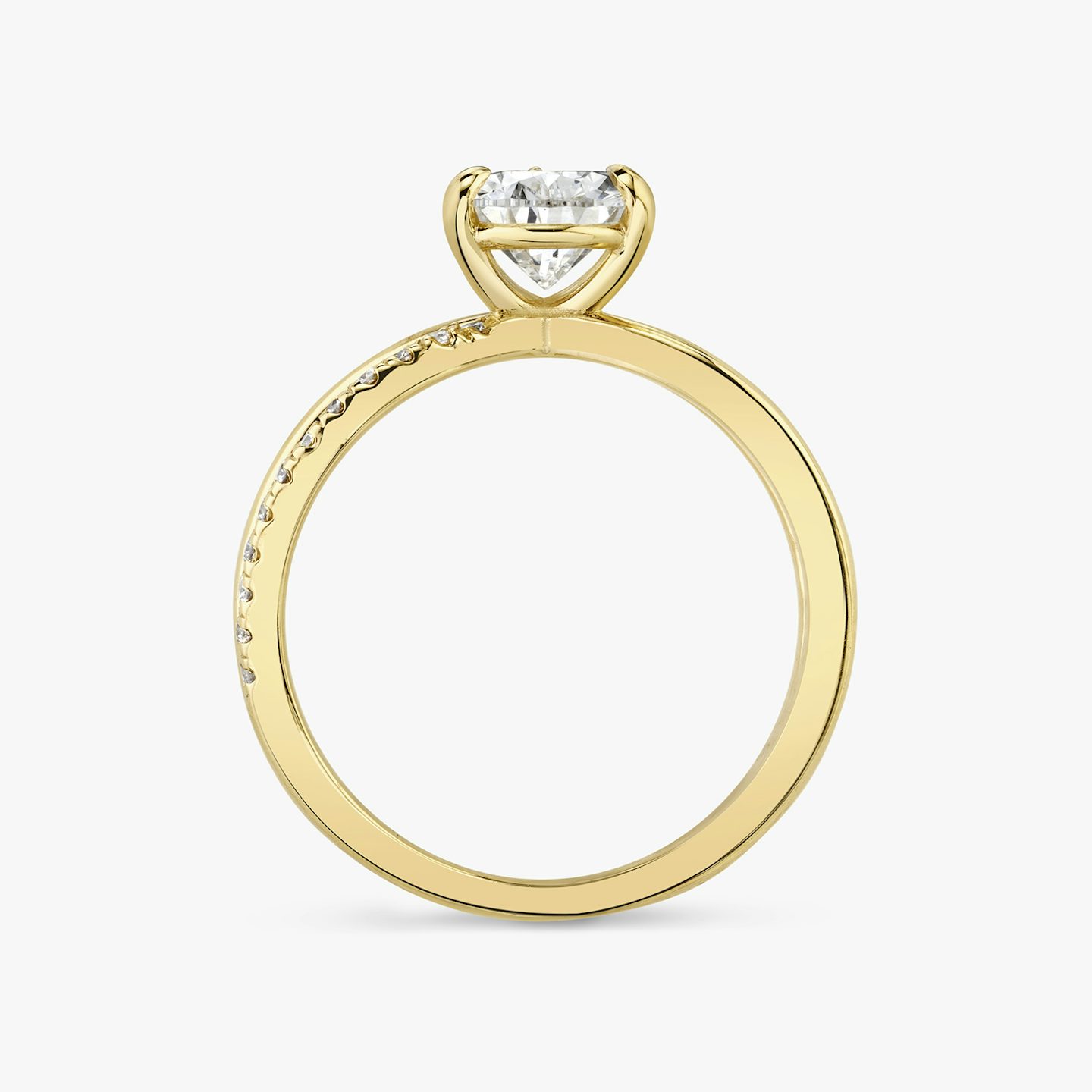 The Duet | Pear | 18k | Yellow Gold | bandAccent: Pavé | diamondOrientation: vertical | caratWeight: other