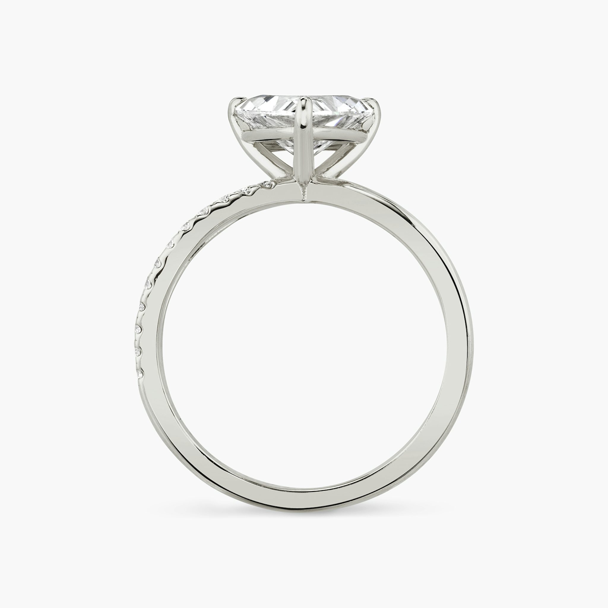 The Duet | Trillion | Platinum | bandAccent: Pavé | diamondOrientation: vertical | caratWeight: other