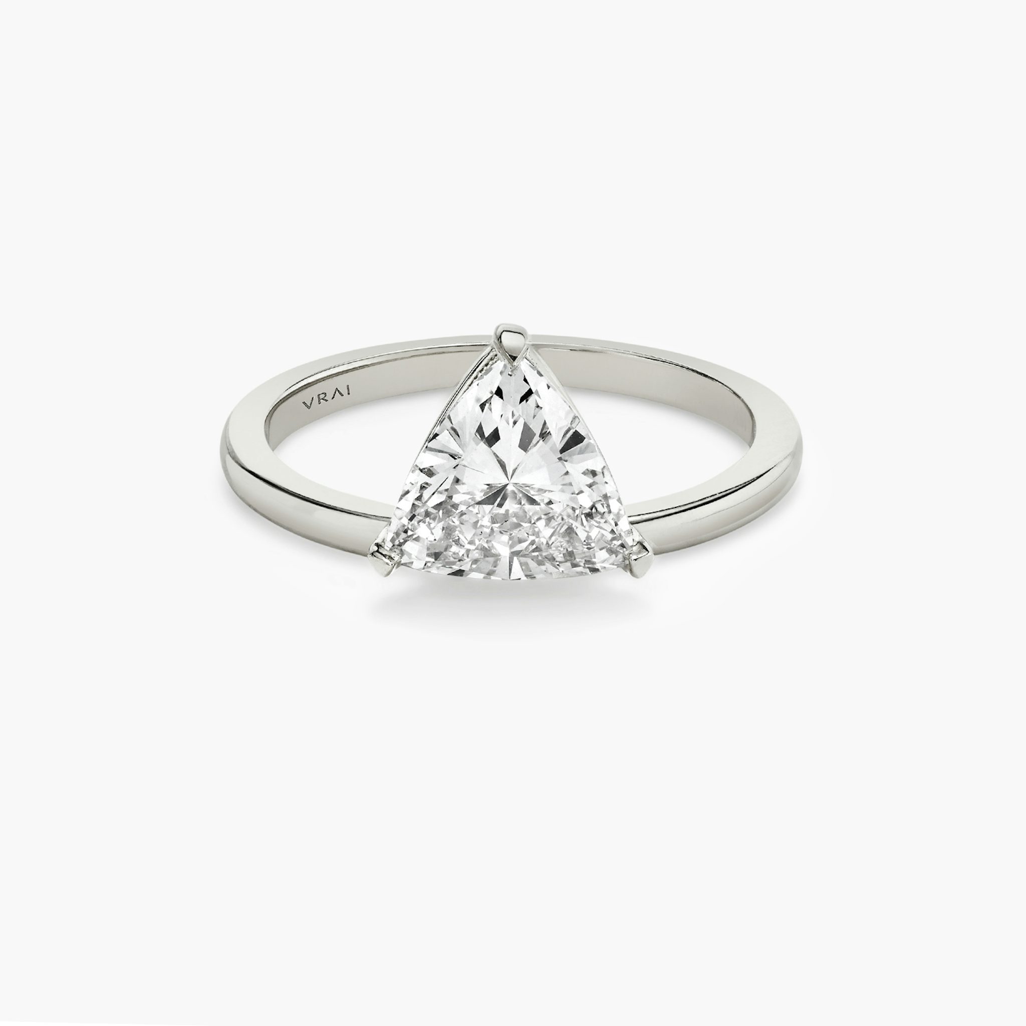 The Hover | Trillion | Platinum | bandAccent: Plain | diamondOrientation: vertical | caratWeight: other