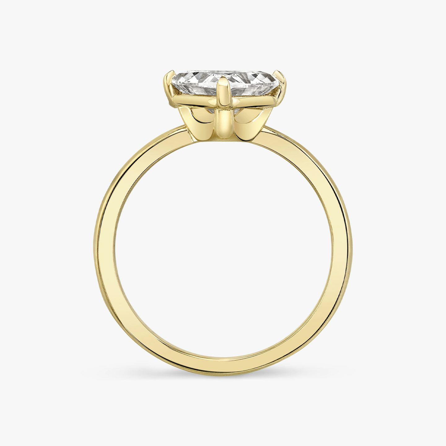 The Hover | Trillion | 18k | Yellow Gold | bandAccent: Plain | diamondOrientation: vertical | caratWeight: other