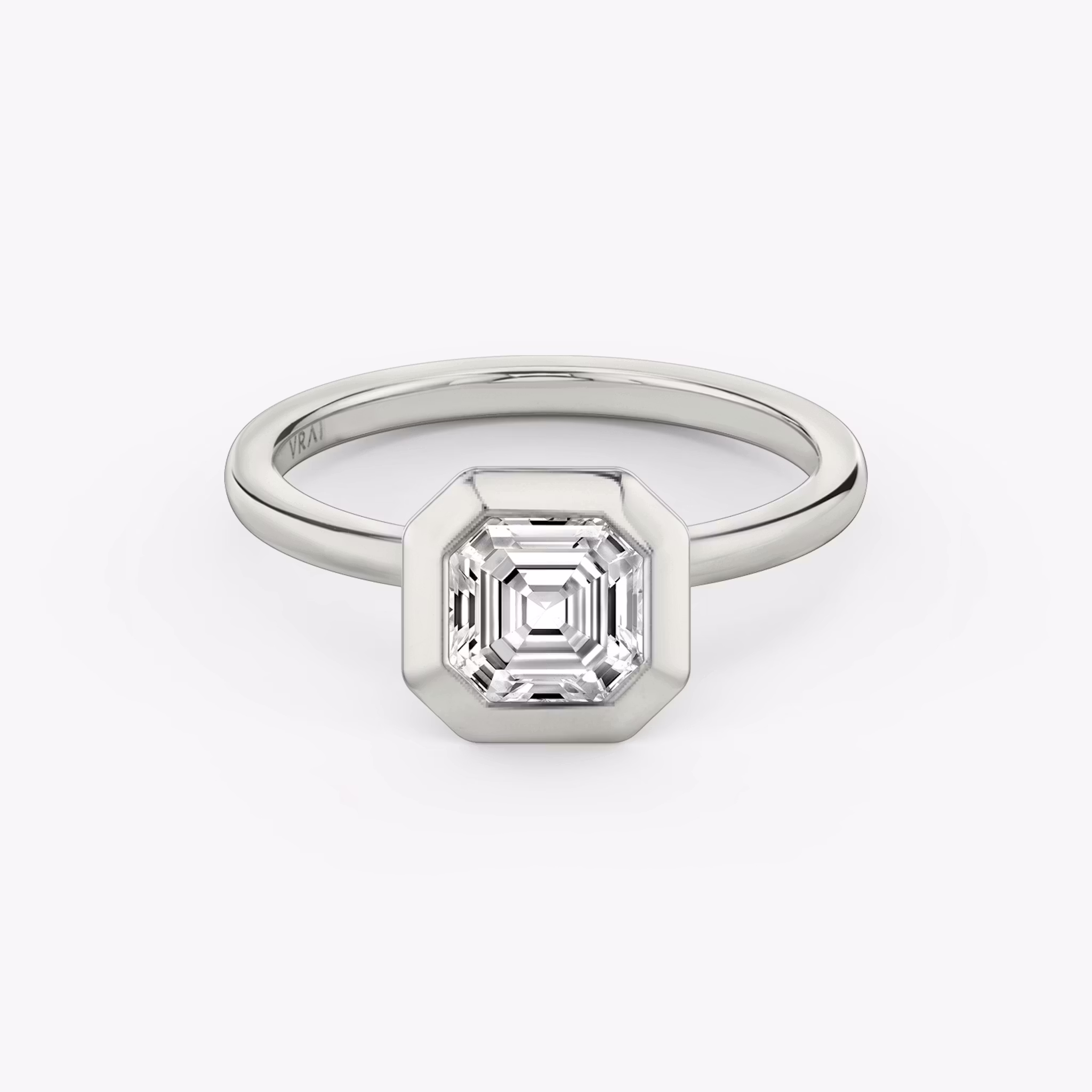 Signature Bezel Asscher | Platinum