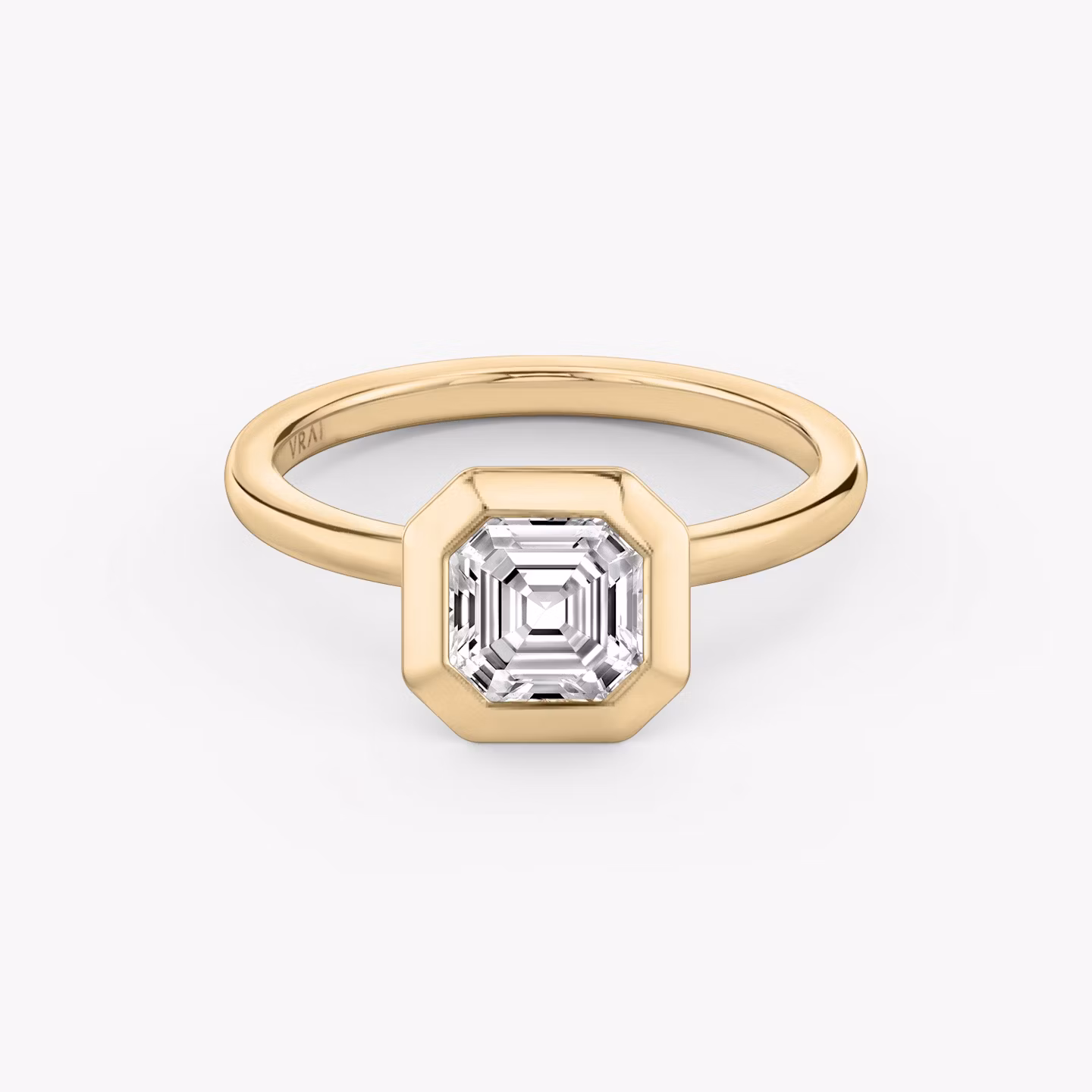 The Signature Bezel Asscher | Rose Gold