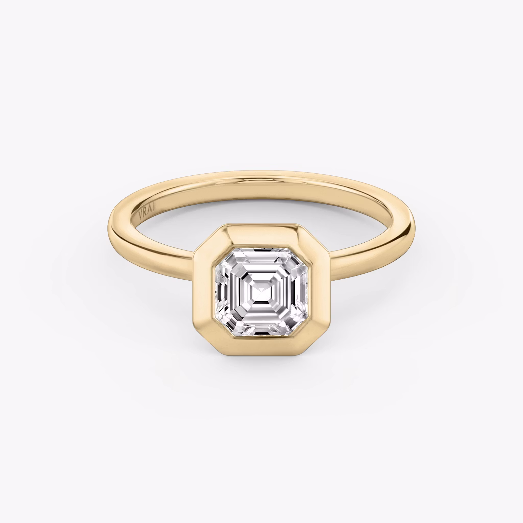 The Signature Bezel Asscher | Rose Gold