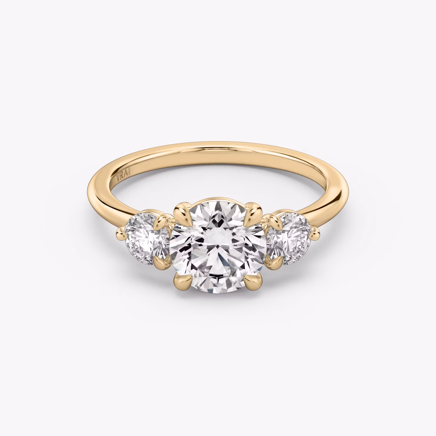 The Three Stone Round Brilliant | Rose Gold