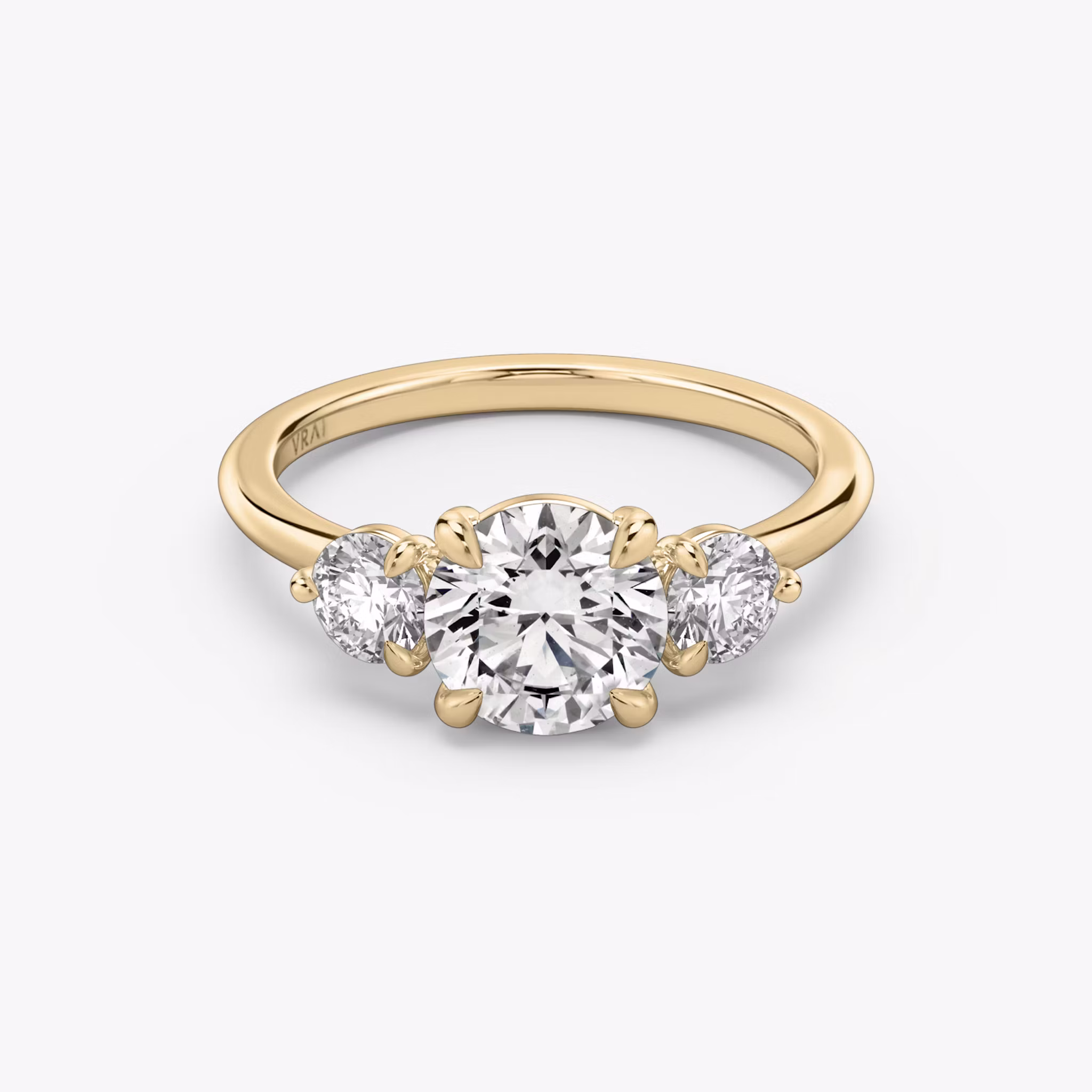 The Three Stone Round Brilliant | Rose Gold