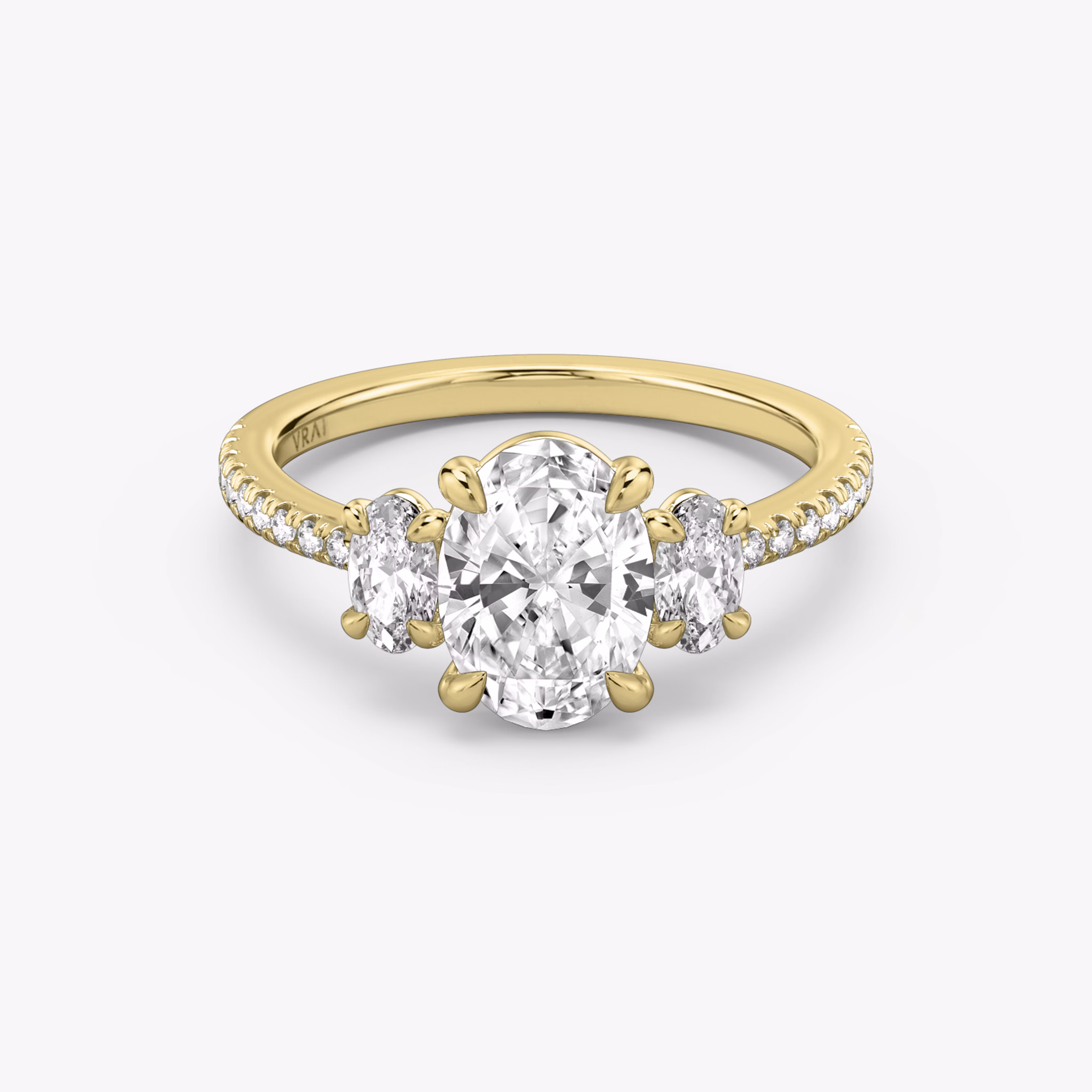 Oval Three Stone