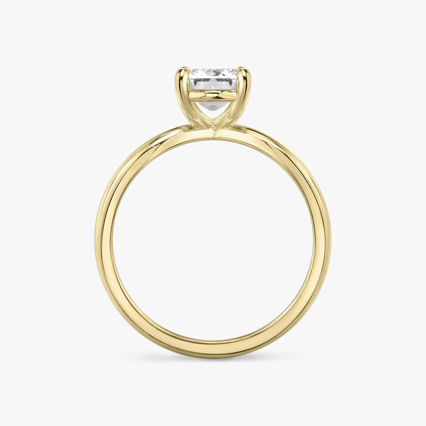 The Duet | Emerald | 18k | Yellow Gold | bandAccent: Plain | diamondOrientation: vertical | caratWeight: other