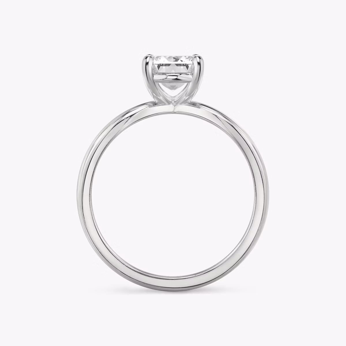 The Duet | Emerald | Platinum | bandAccent: Plain | diamondOrientation: vertical | caratWeight: other