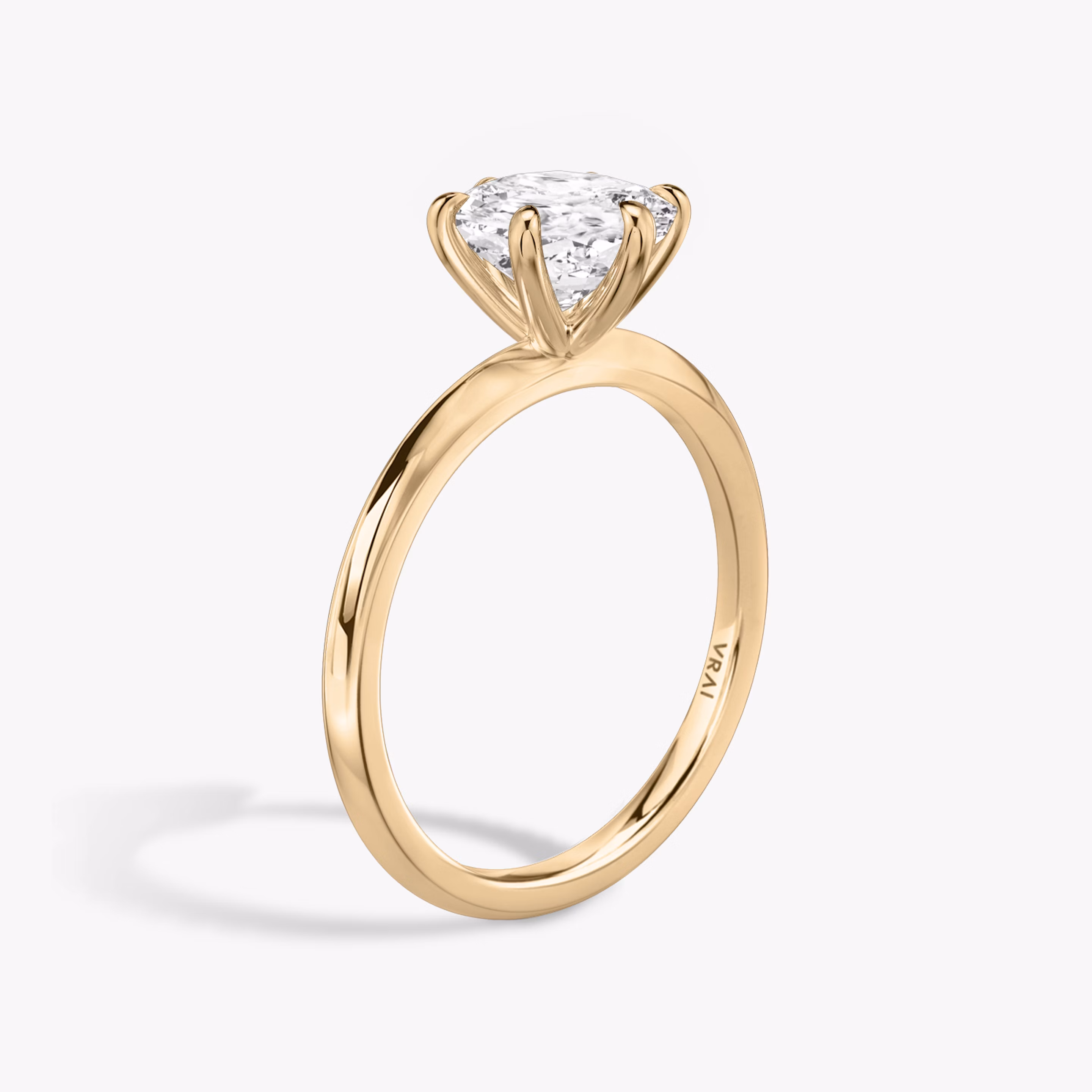 Knife Edge Cushion Engagement Ring