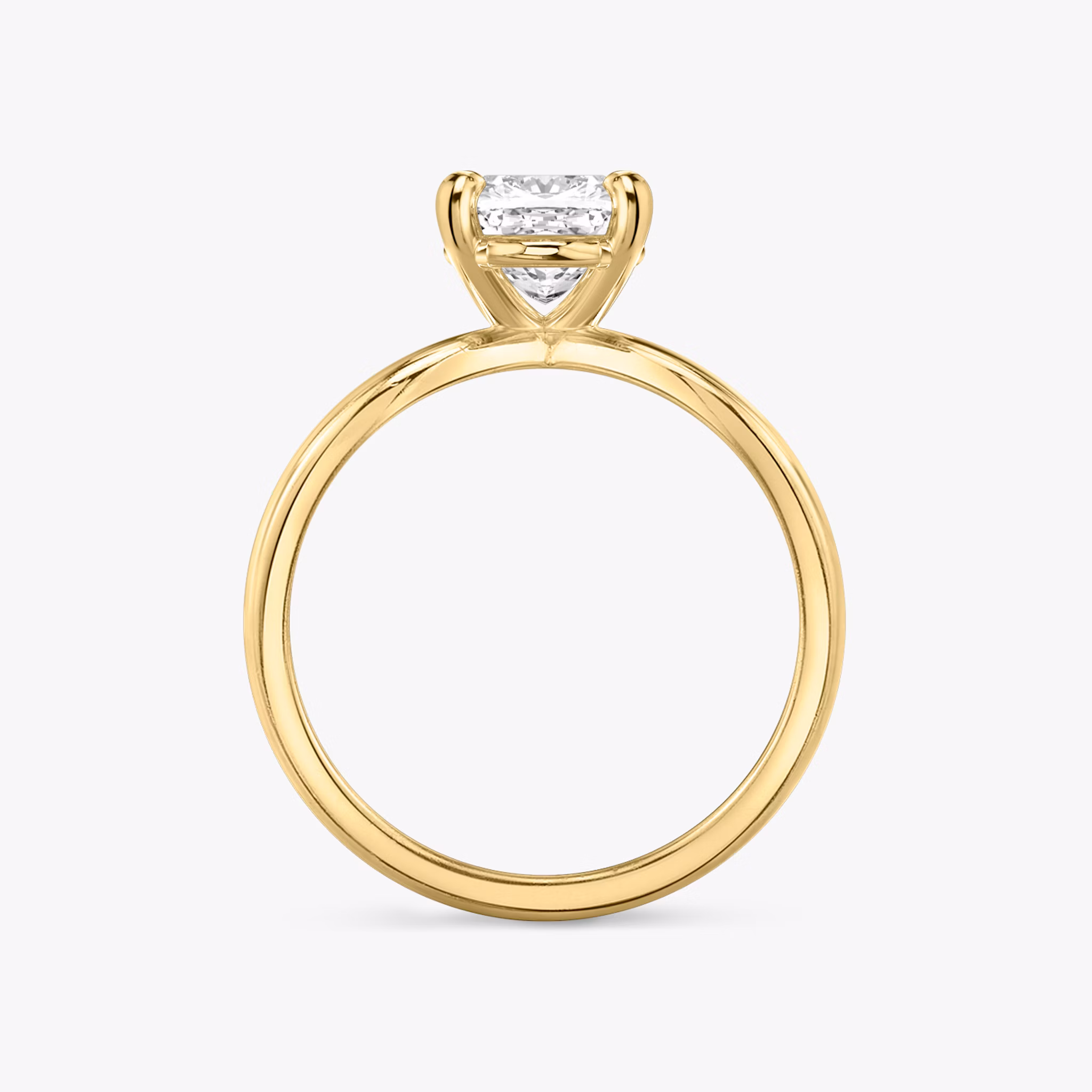 The Duet | Cushion | 18k | Yellow Gold | bandAccent: Plain | diamondOrientation: vertical | caratWeight: other