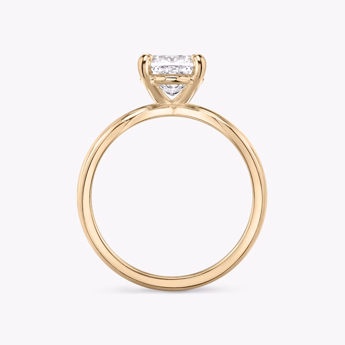 The Duet | Cushion | 14k | Rose Gold | bandAccent: Plain | diamondOrientation: vertical | caratWeight: other