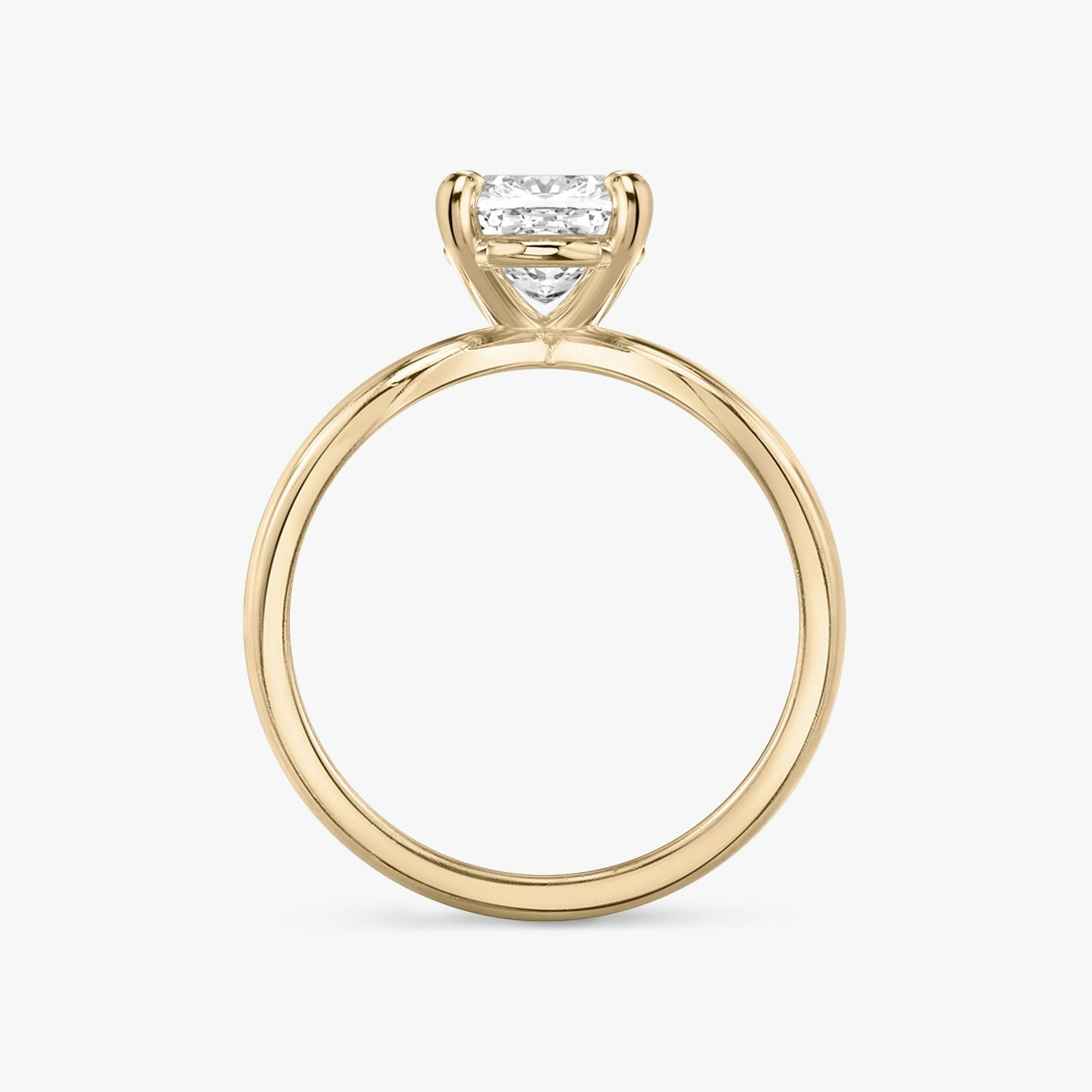 The Duet | Cushion | 14k | Rose Gold | bandAccent: Plain | diamondOrientation: vertical | caratWeight: other
