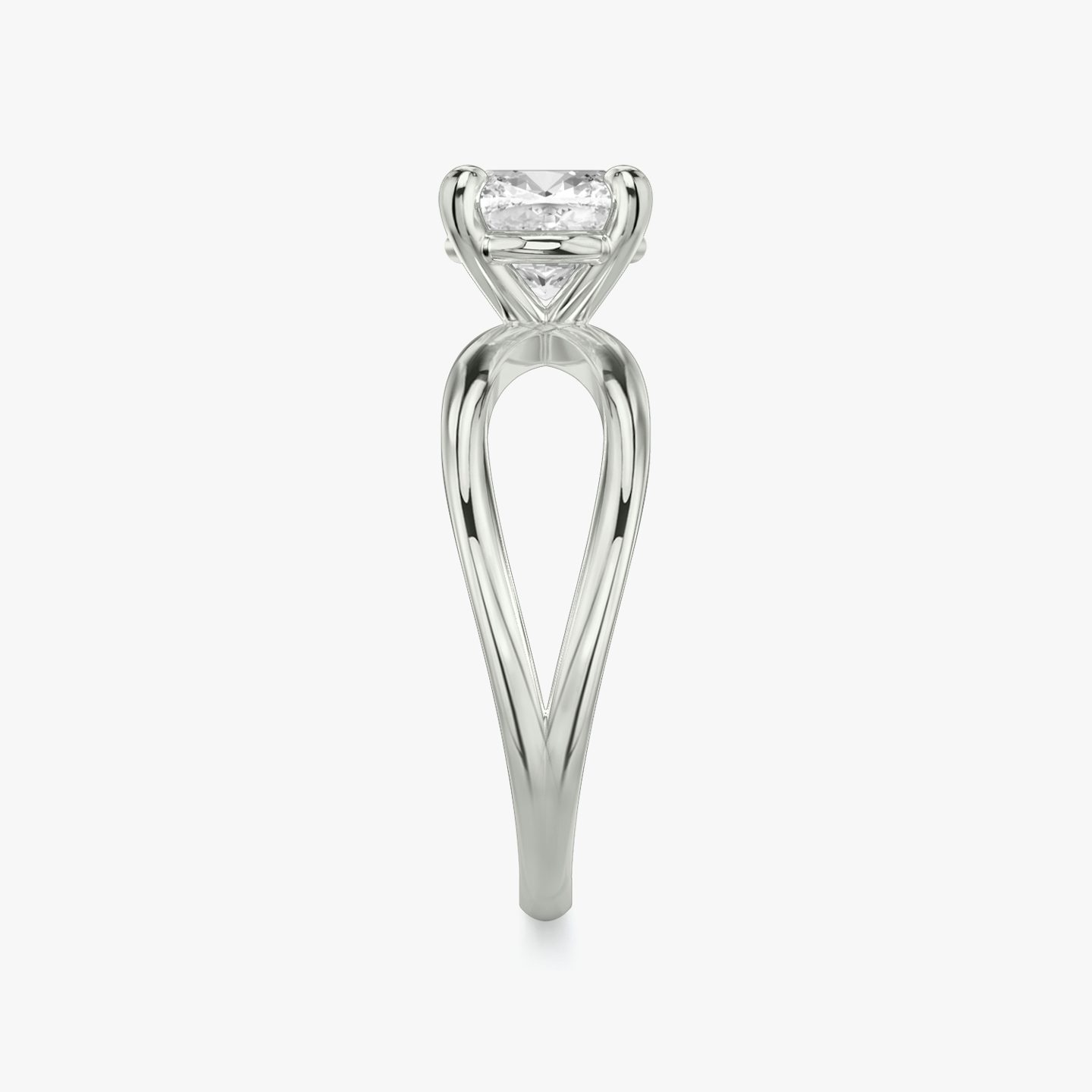 The Duet | Cushion | 18k | White Gold | bandAccent: Plain | diamondOrientation: vertical | caratWeight: other