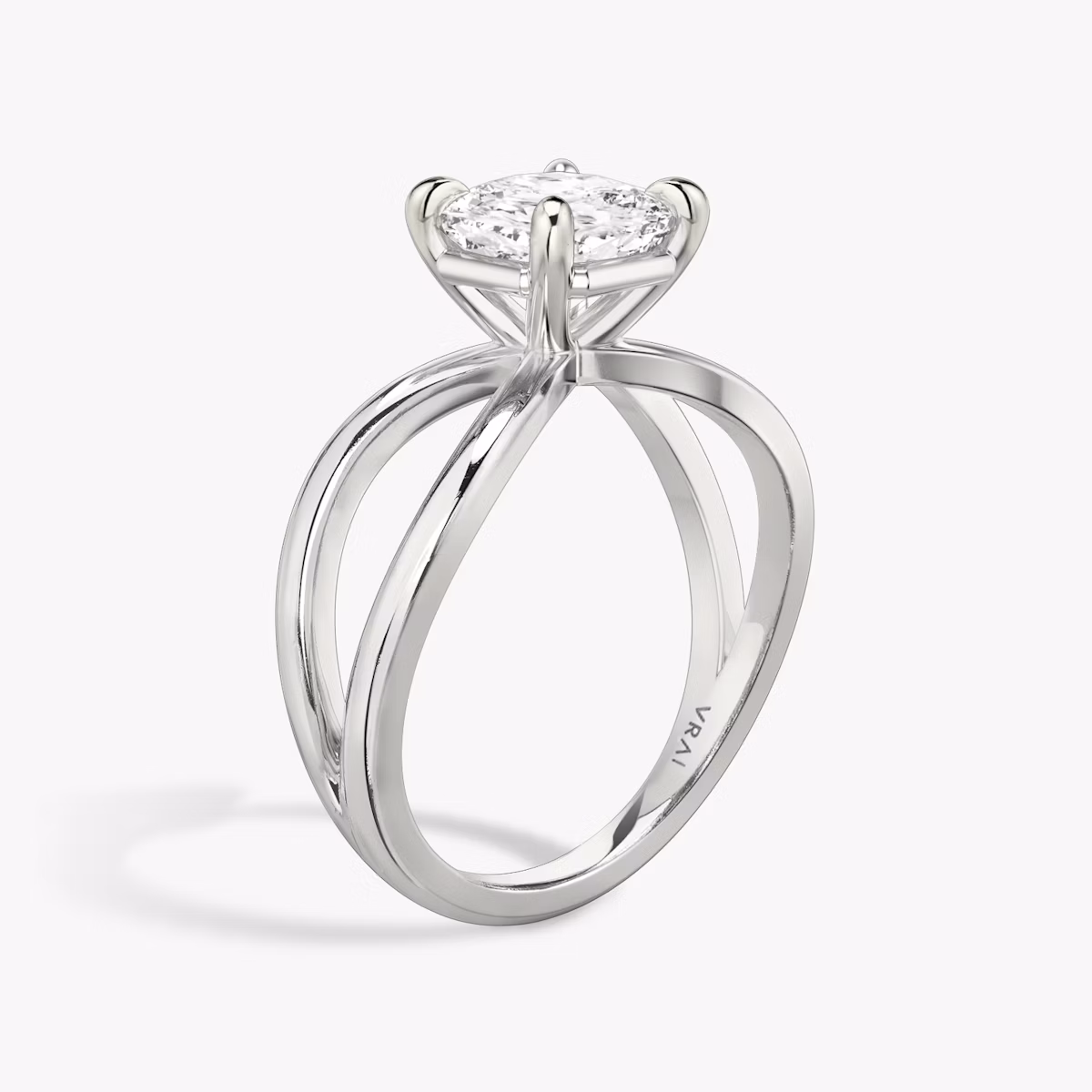 The Duet | Cushion | 18k | White Gold | bandAccent: Plain | diamondOrientation: vertical | caratWeight: other