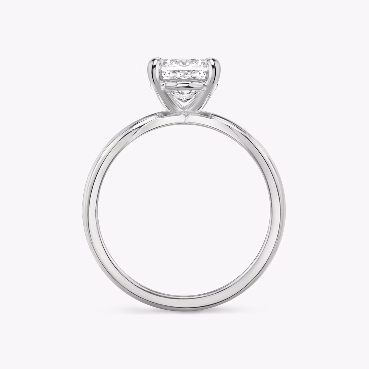 The Duet | Cushion | 18k | White Gold | bandAccent: Plain | diamondOrientation: vertical | caratWeight: other