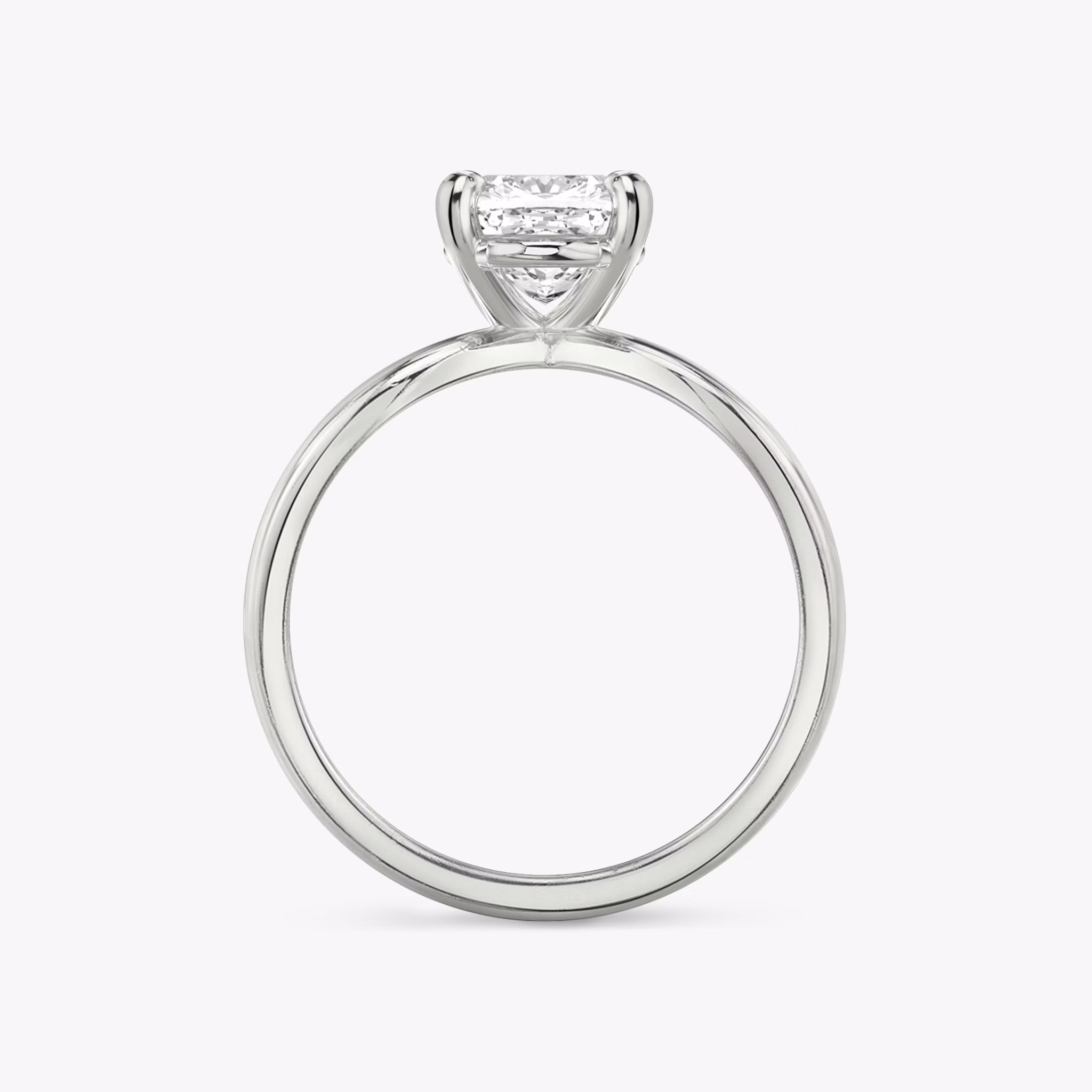 The Duet | Cushion | 18k | White Gold | bandAccent: Plain | diamondOrientation: vertical | caratWeight: other